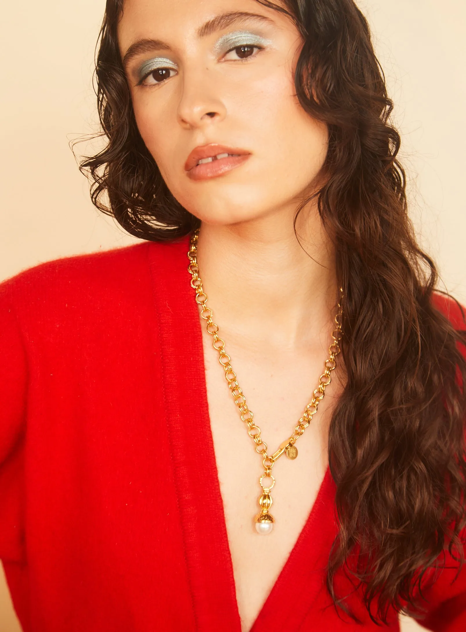 Pearl Drop Necklace sold by PAR ICI product image thumbnail 4