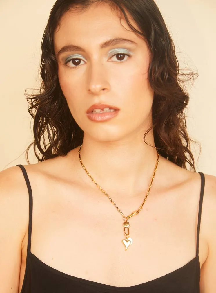 Heart Charm Clip Chain sold by PAR ICI product image thumbnail 5