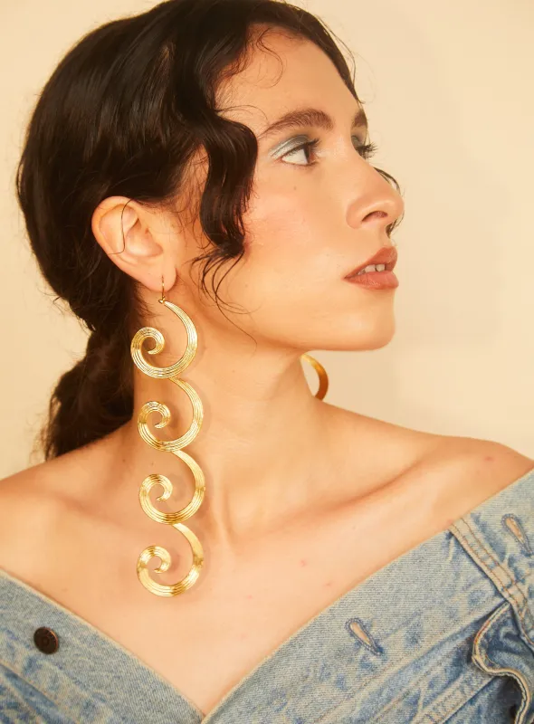 Curly Earrings sold by PAR ICI