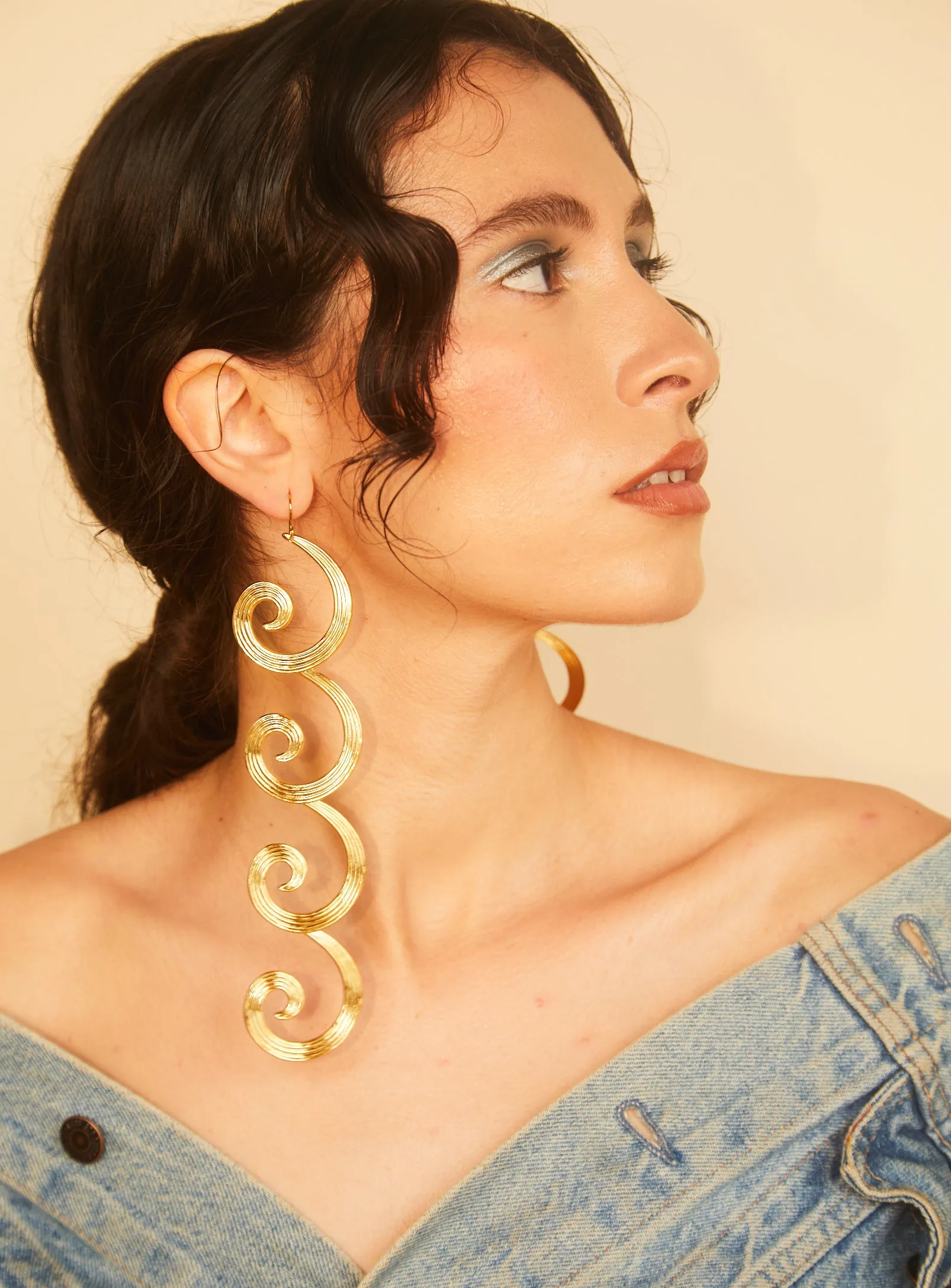 Curly Earrings sold by PAR ICI