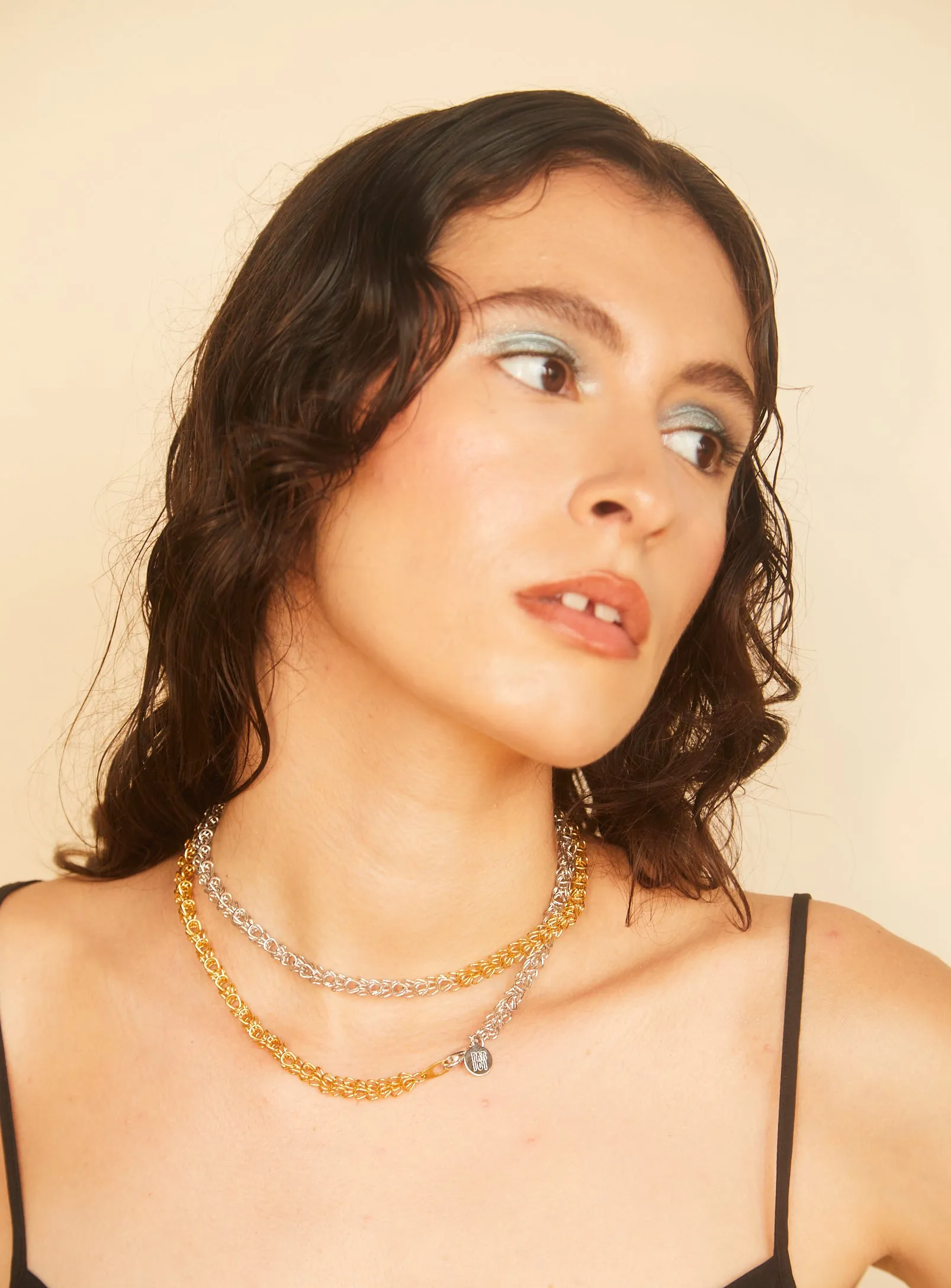 2Tone Mesh Chain sold by PAR ICI product image thumbnail 3