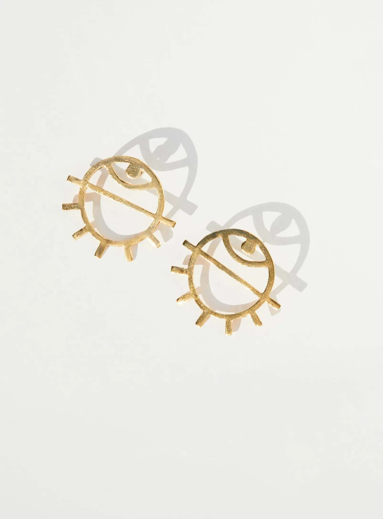 Medium Eye Earrings sold by PAR ICI product image thumbnail 3