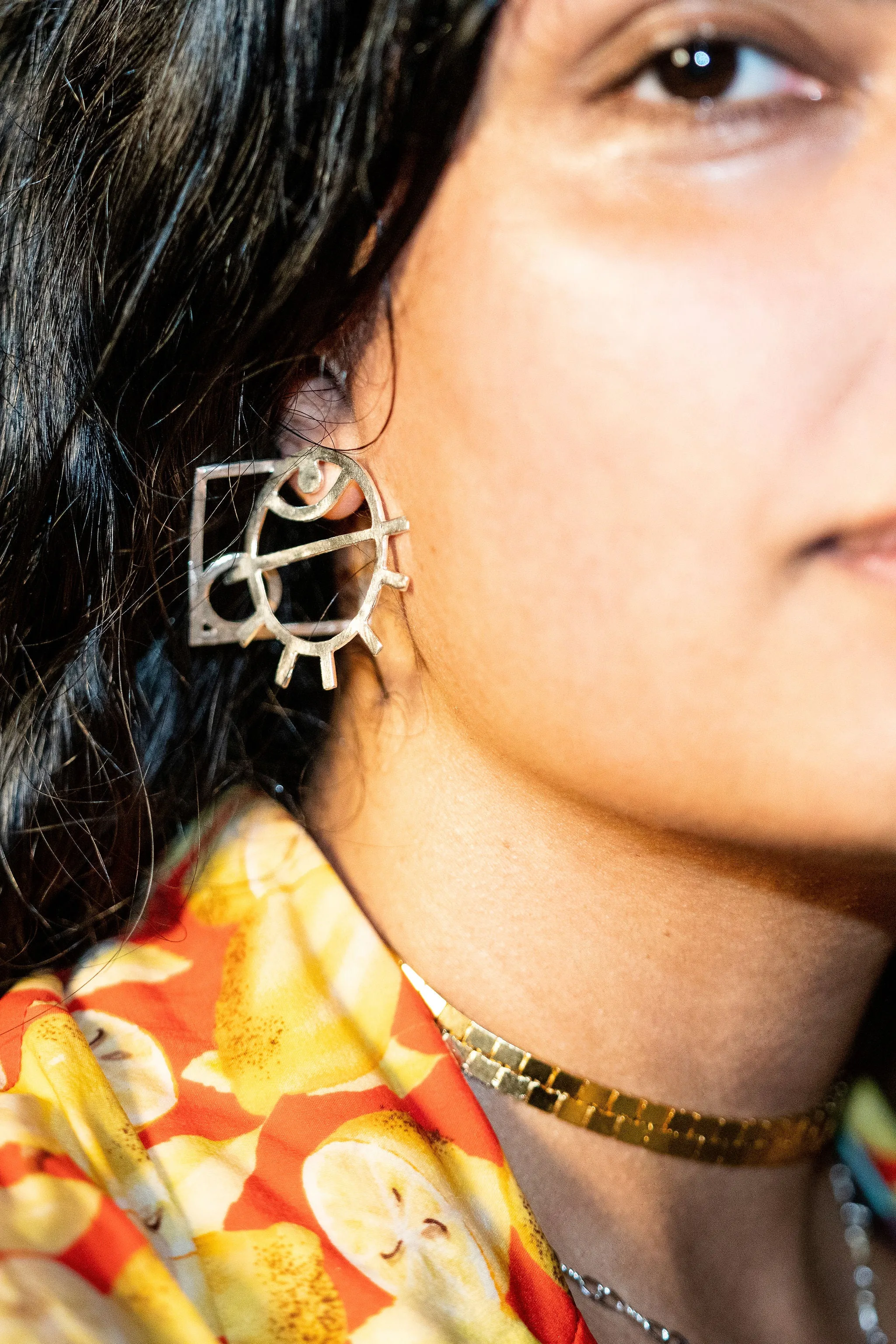 Medium Eye Earrings sold by PAR ICI product image thumbnail 4