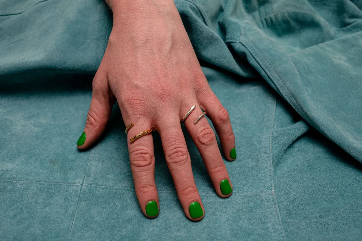 Textured Wrap Ring made by PAR ICI