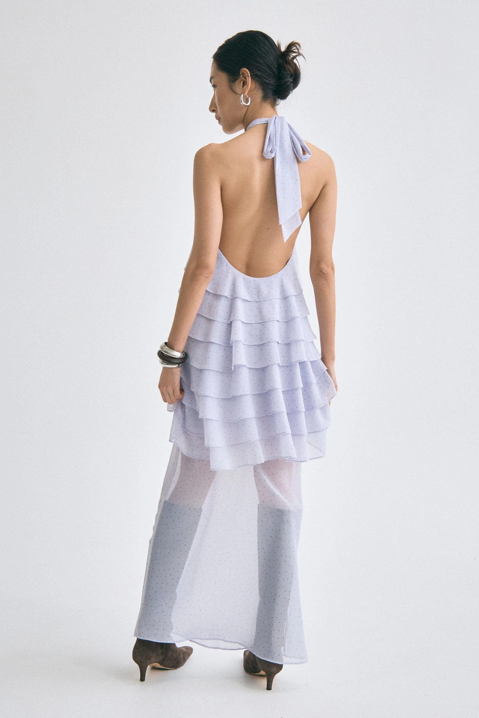 GAIA TIERED MAXI DRESS | LILAC SPOT sold by Third Form product image thumbnail 2