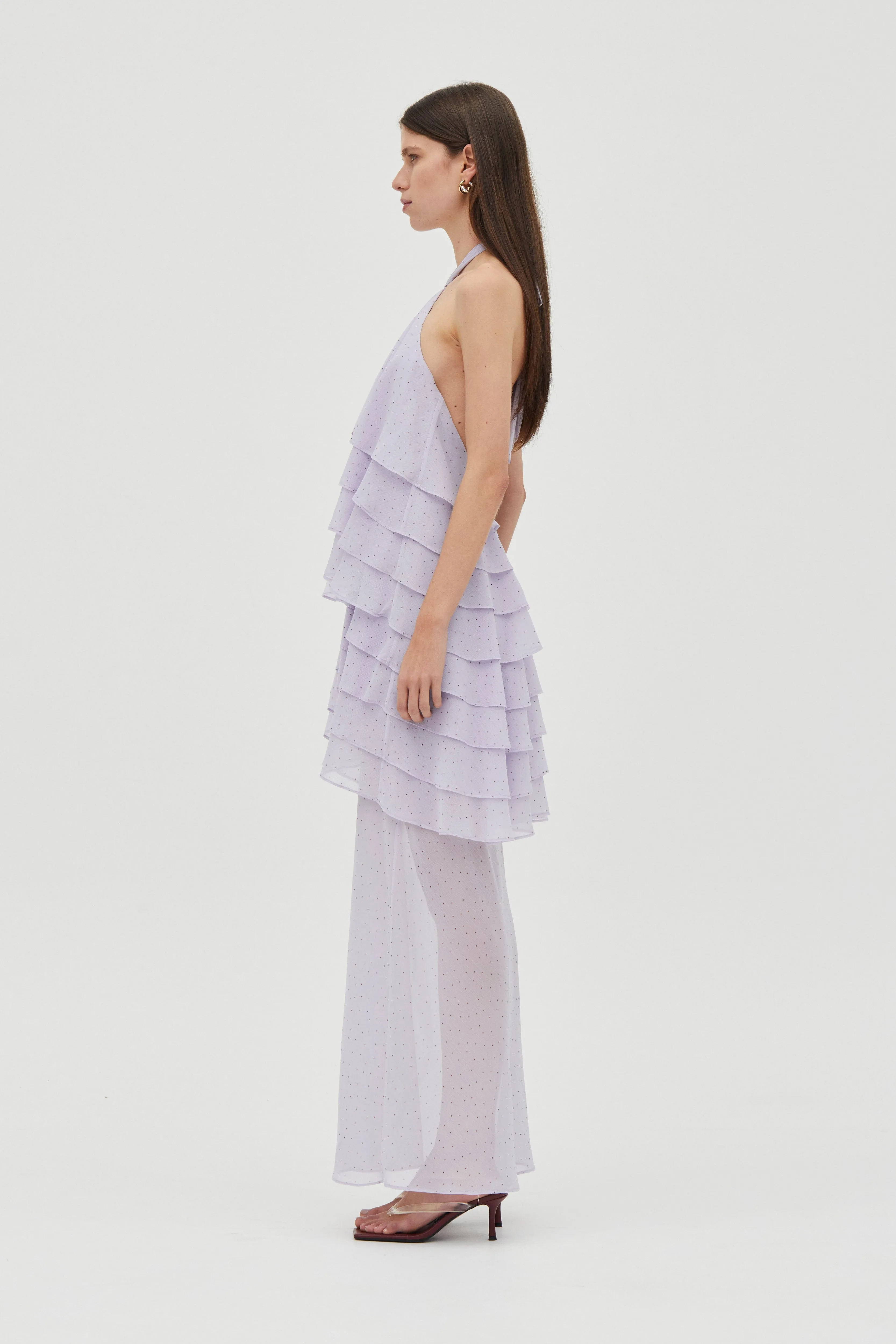 GAIA TIERED MAXI DRESS | LILAC SPOT sold by Third Form product image thumbnail 4