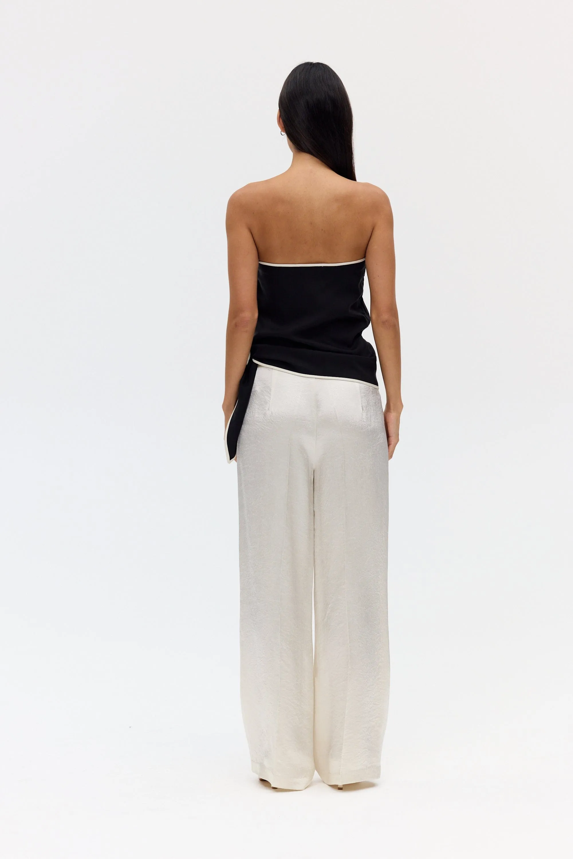 CRUSH TAILORED TROUSER | CREAM sold by Third Form product image thumbnail 5