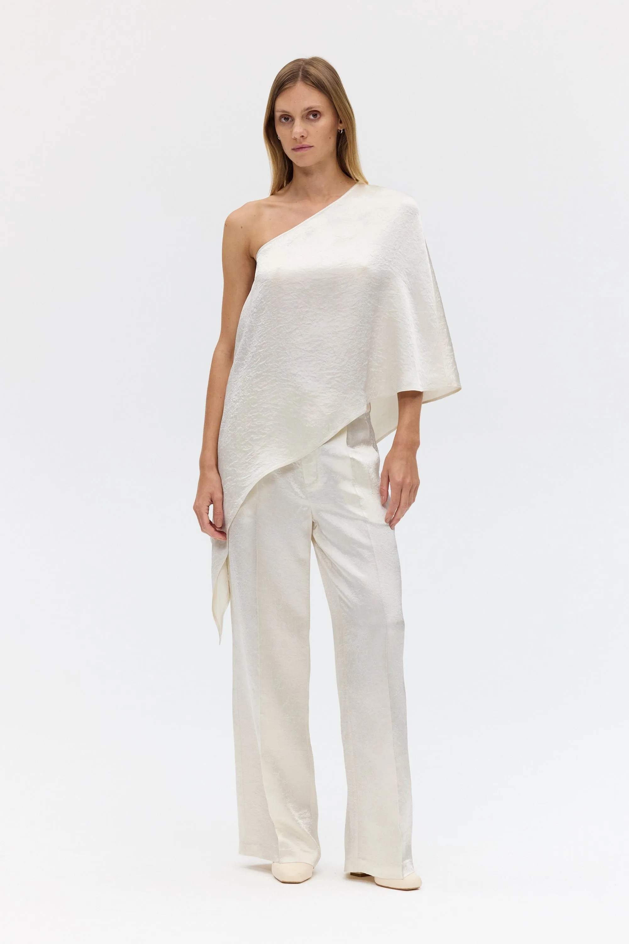 CRUSH TAILORED TROUSER | CREAM sold by Third Form product image thumbnail 3