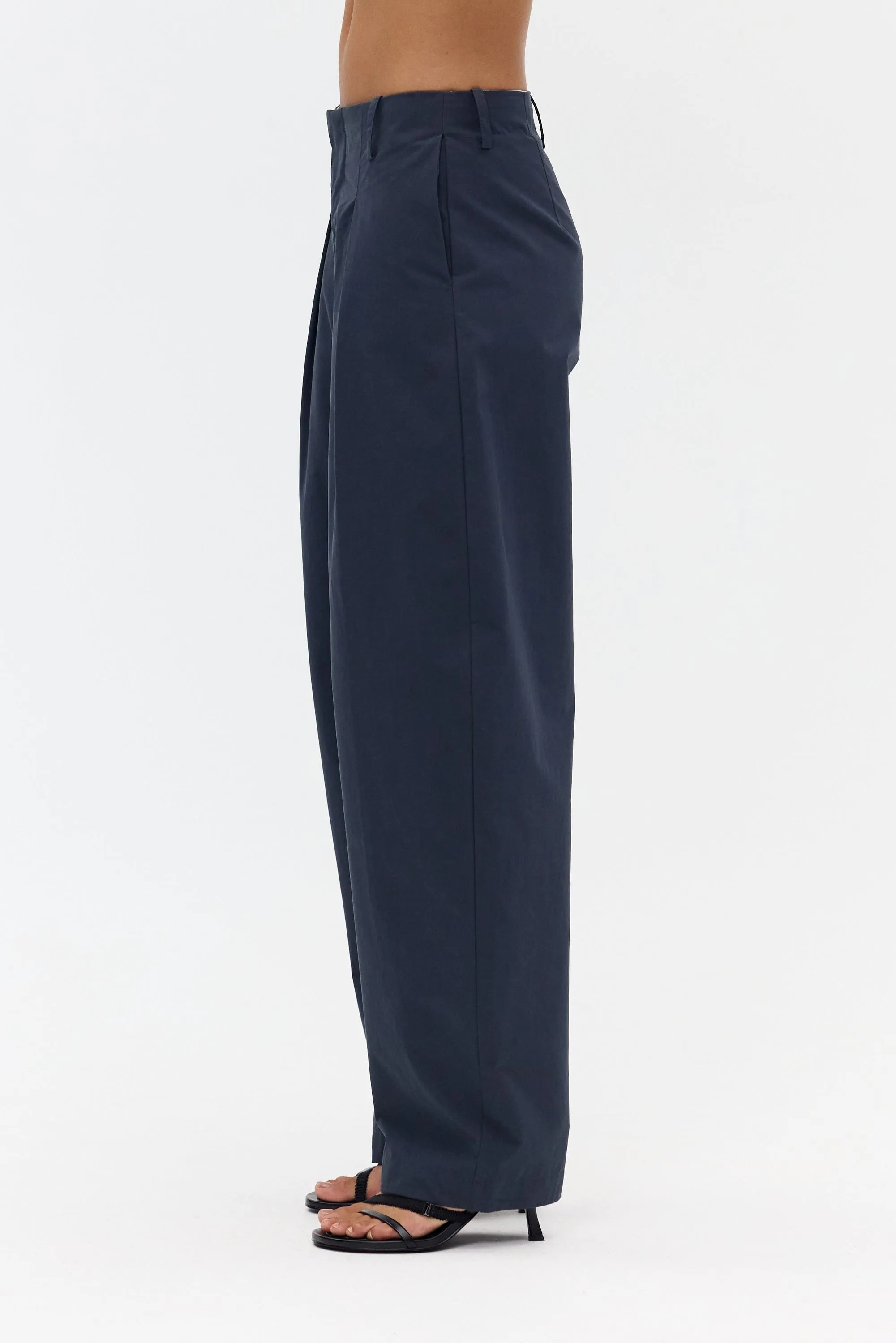 IMPRINT TAILORED COTTON TROUSER | INK sold by Third Form product image thumbnail 4