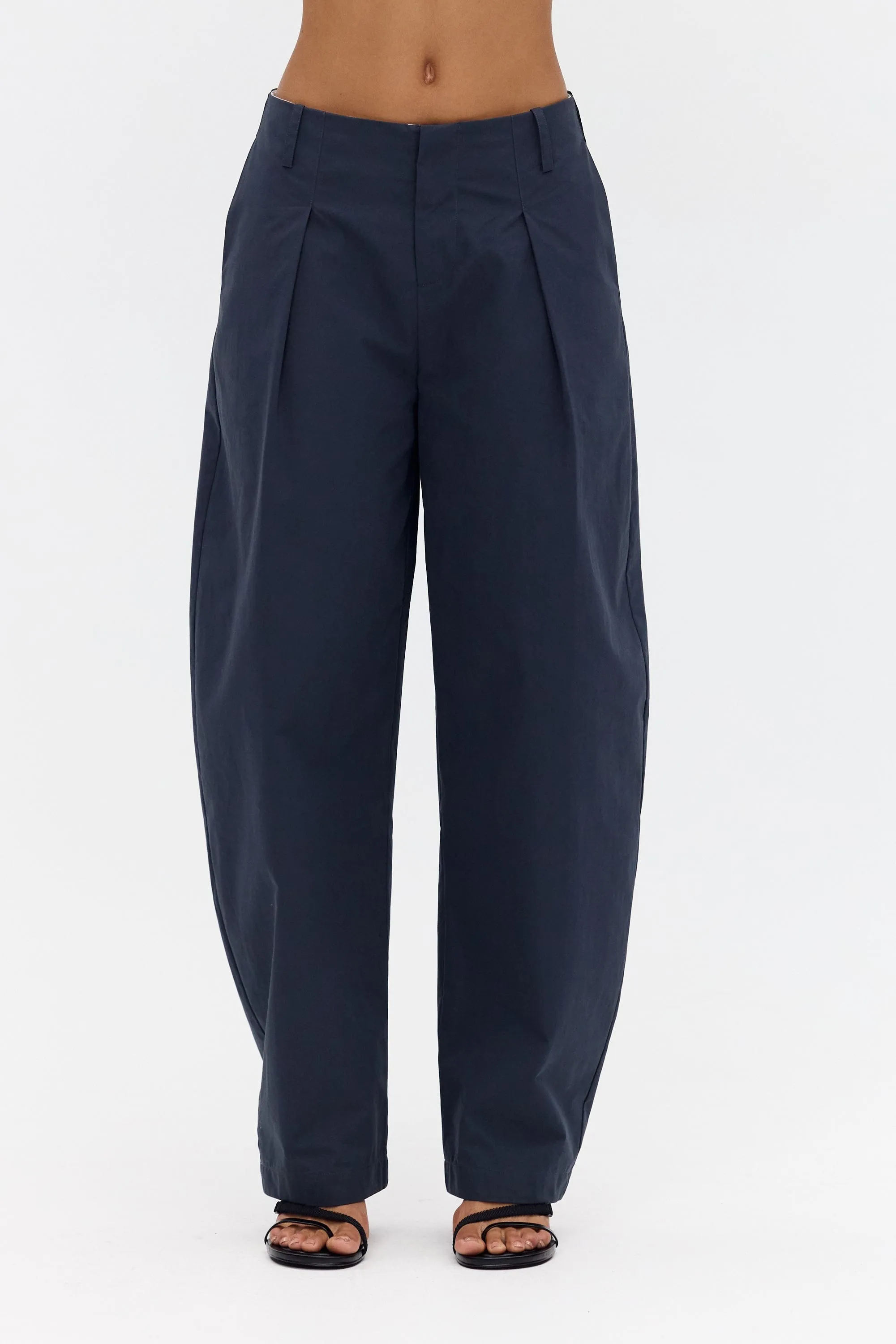 IMPRINT TAILORED COTTON TROUSER | INK sold by Third Form
