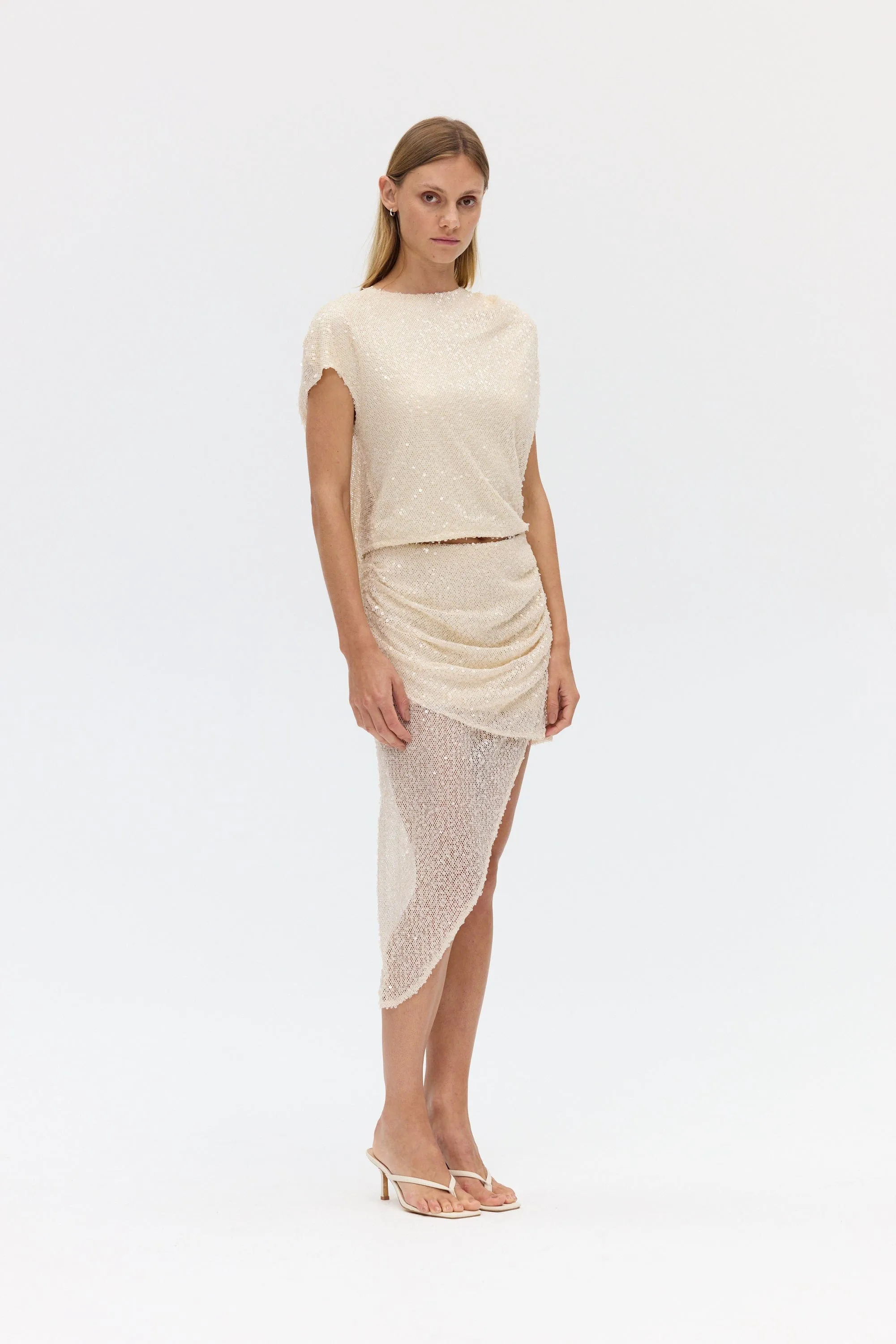 NIGHTFALL DRAPE SKIRT | SHELL sold by Third Form product image thumbnail 2