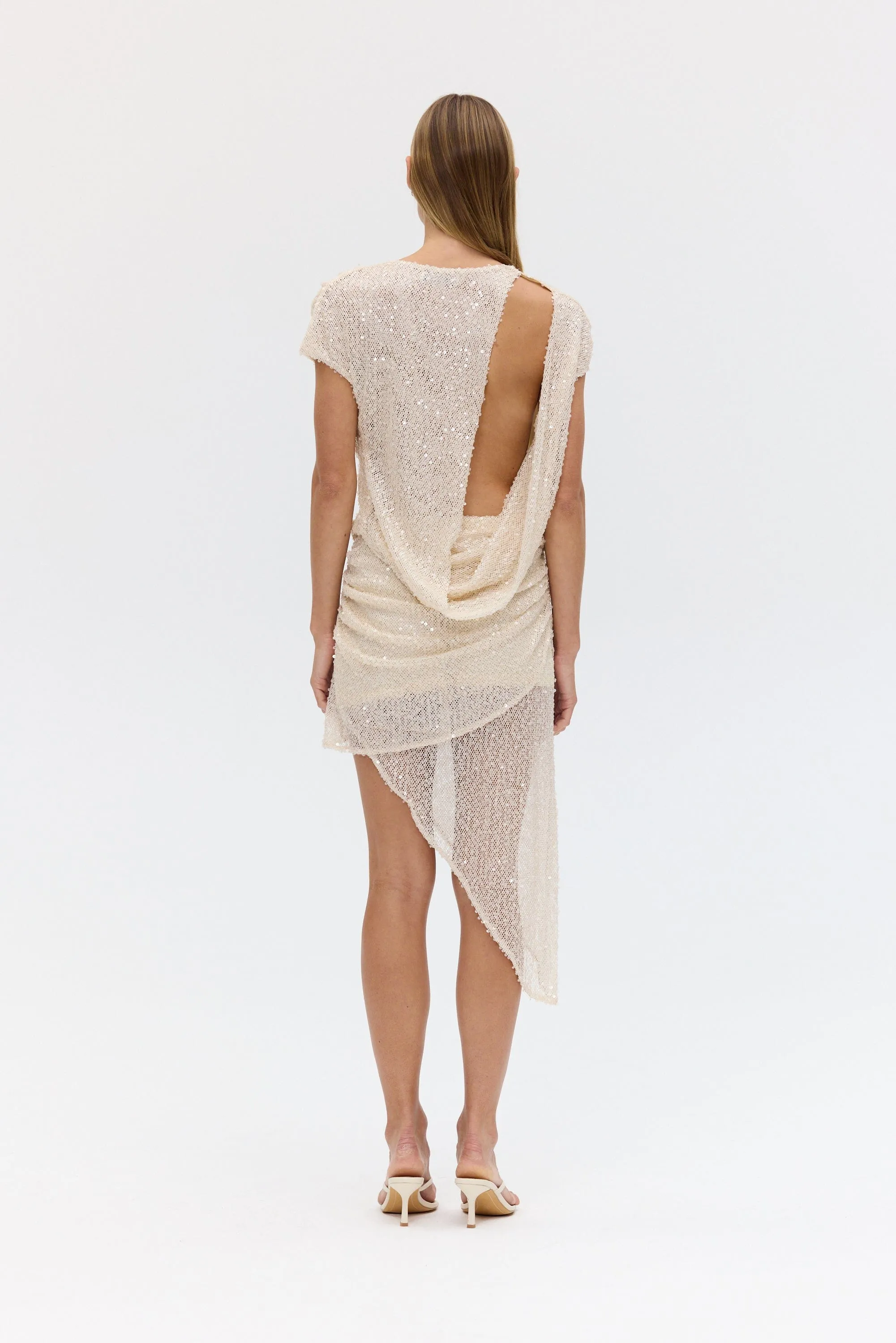 NIGHTFALL DRAPE SKIRT | SHELL sold by Third Form product image thumbnail 3