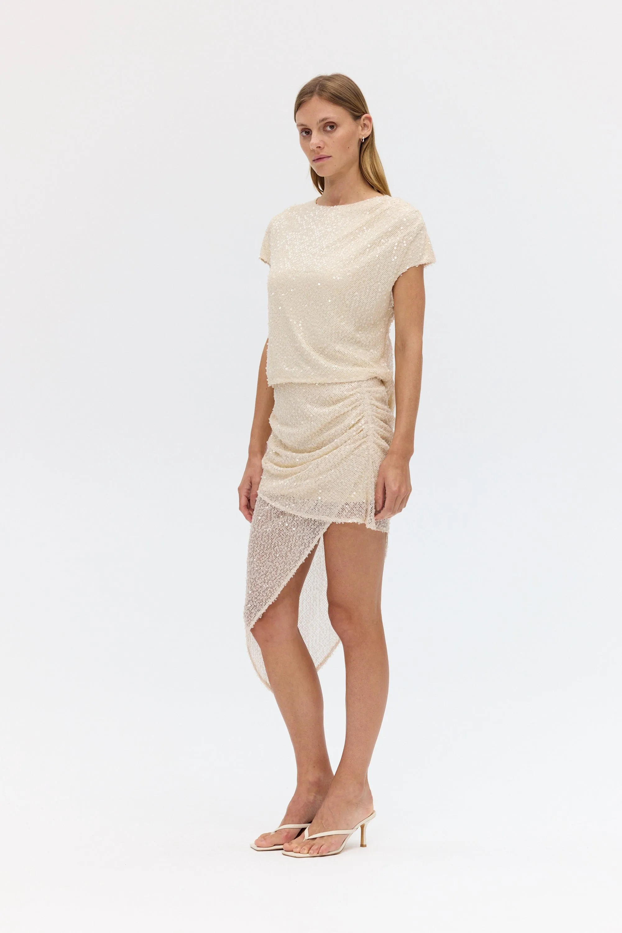 NIGHTFALL DRAPE SKIRT | SHELL sold by Third Form product image thumbnail 4