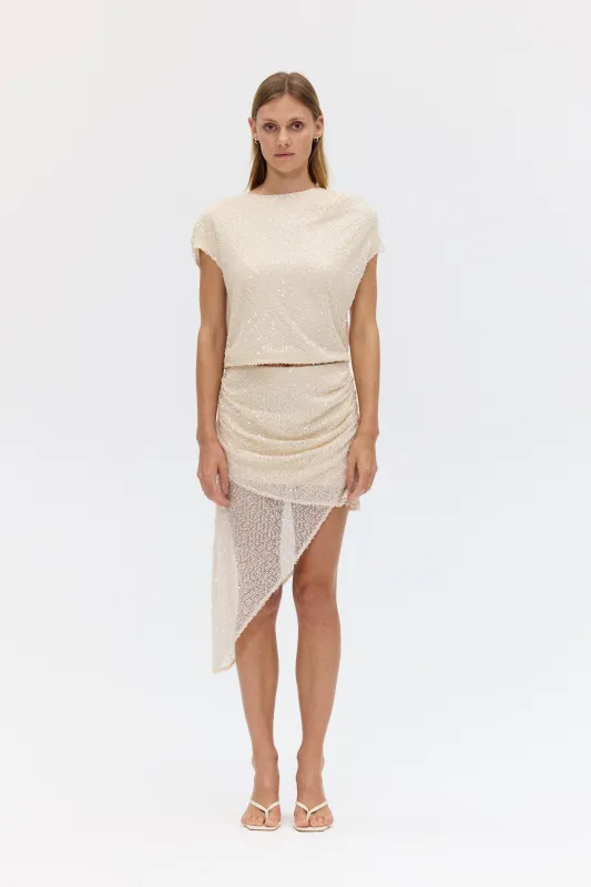 NIGHTFALL DRAPE SKIRT | SHELL made by Third Form