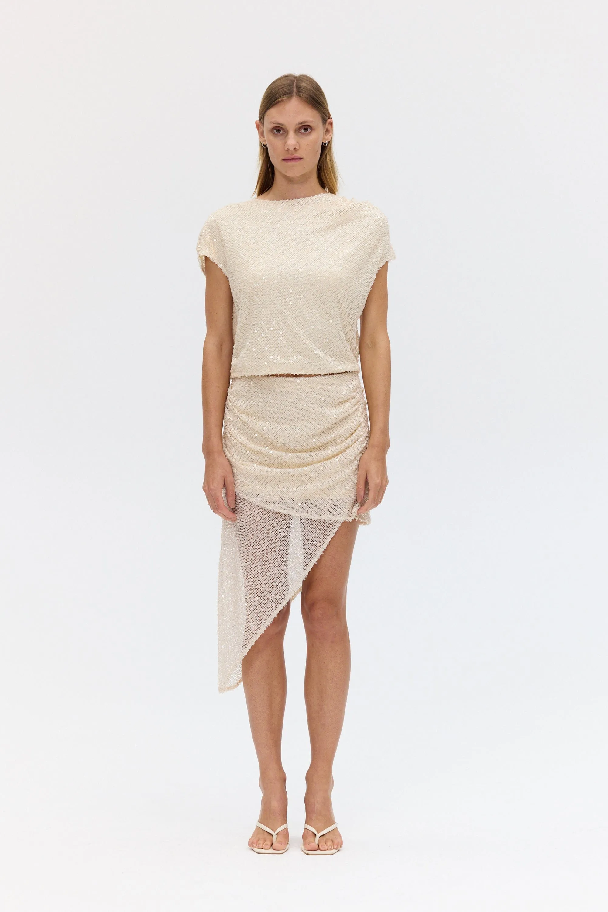 NIGHTFALL DRAPE SKIRT | SHELL sold by Third Form