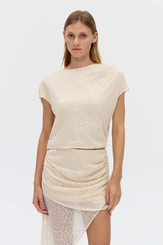 NIGHTFALL DRAPE BACK TOP | SHELL made by Third Form