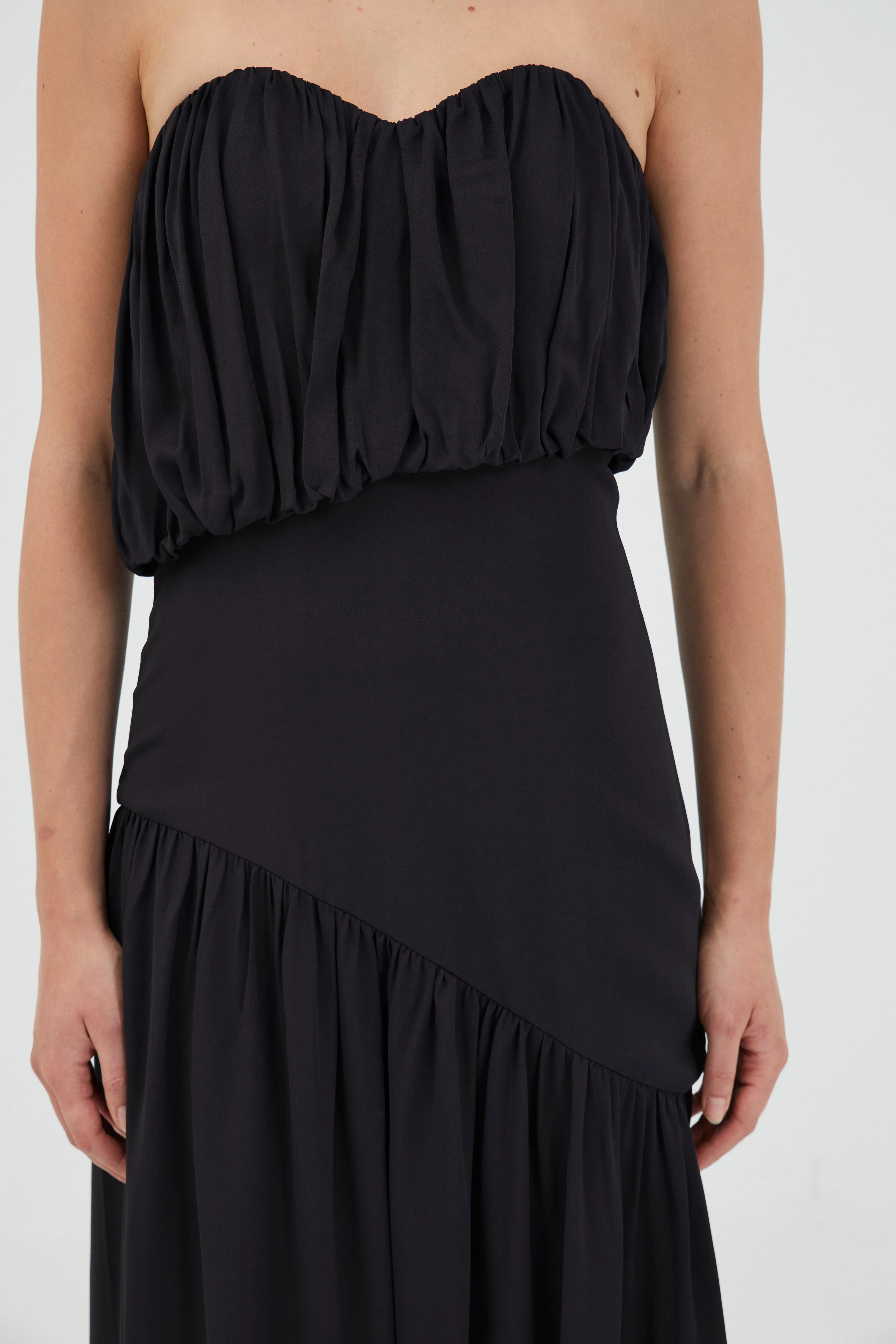 SERAPHIC STRAPLESS MAXI DRESS | BLACK sold by Third Form product image thumbnail 5
