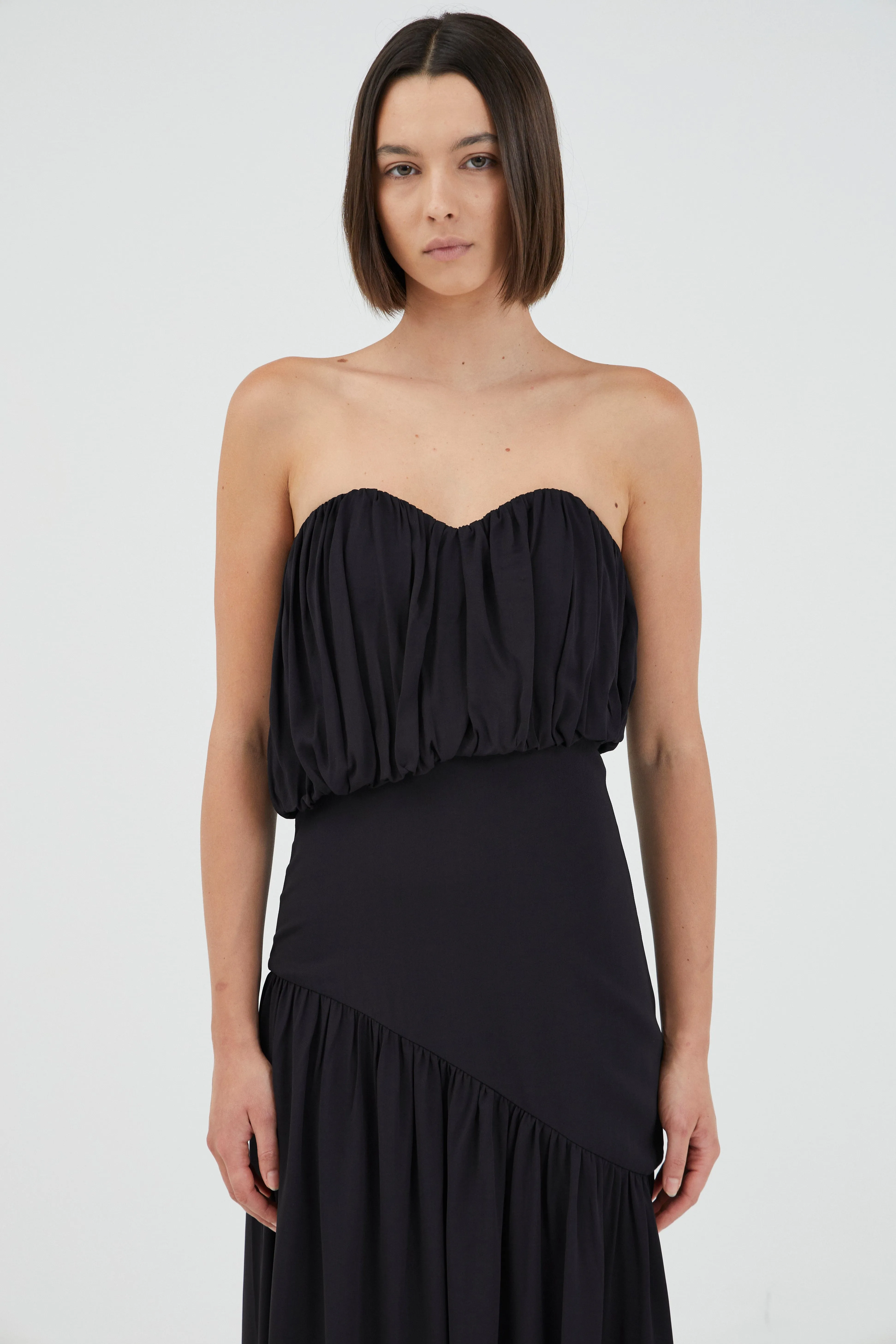 SERAPHIC STRAPLESS MAXI DRESS | BLACK sold by Third Form product image thumbnail 2