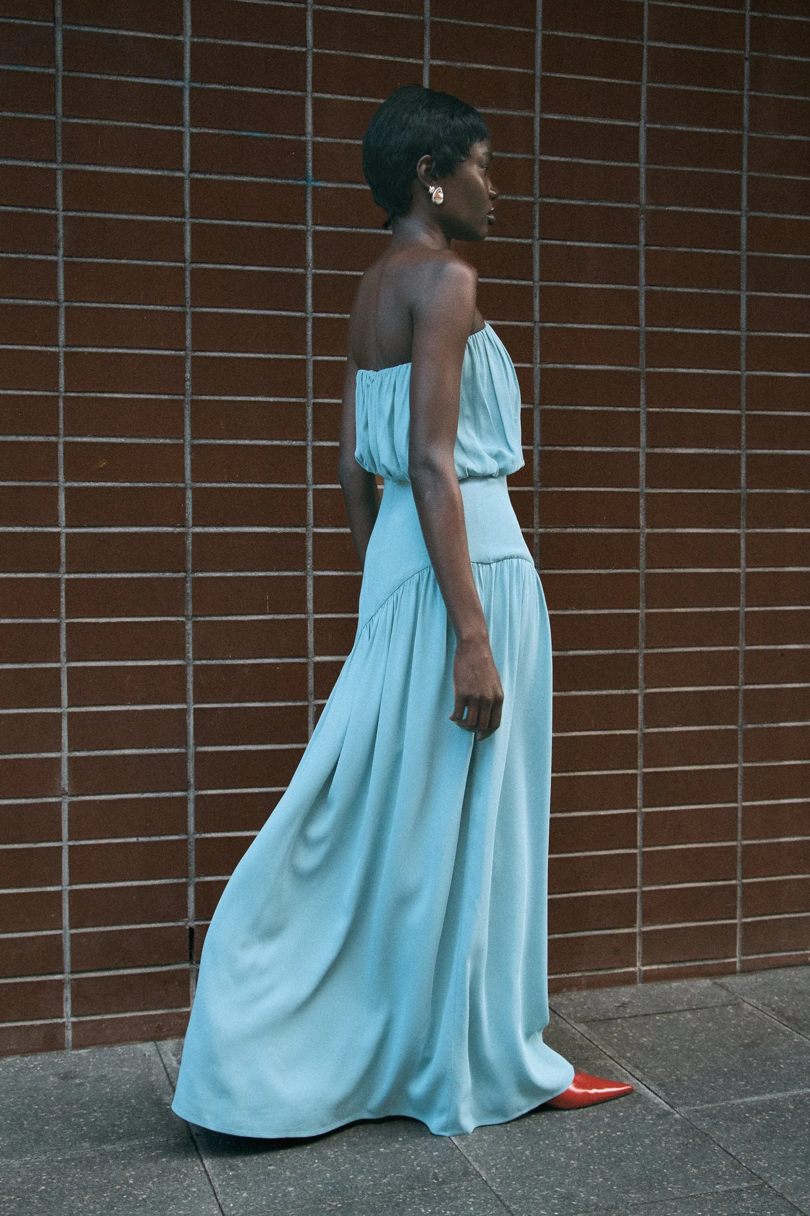 SERAPHIC STRAPLESS MAXI DRESS | AQUATIC sold by Third Form product image thumbnail 2