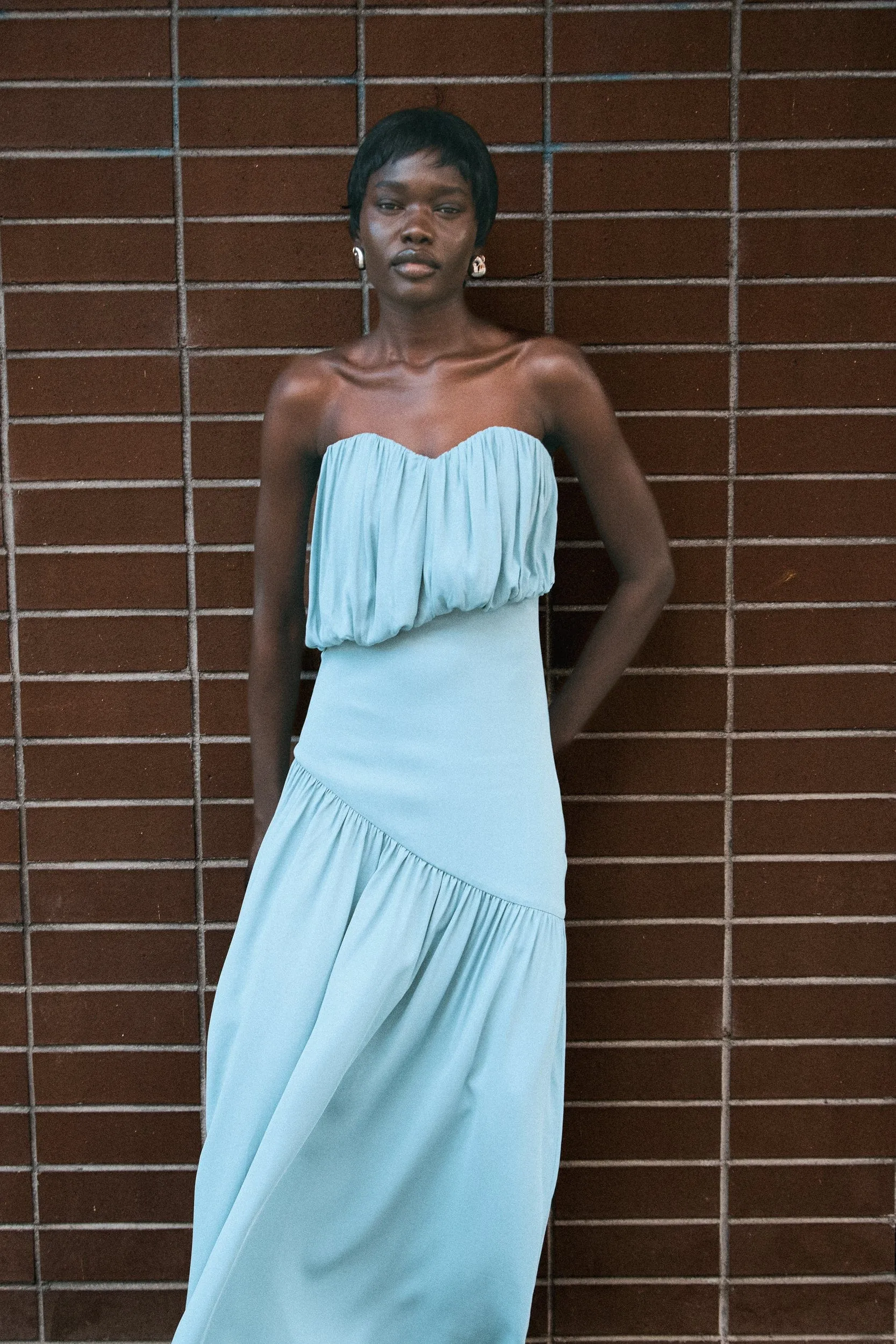 SERAPHIC STRAPLESS MAXI DRESS | AQUATIC sold by Third Form product image thumbnail 5