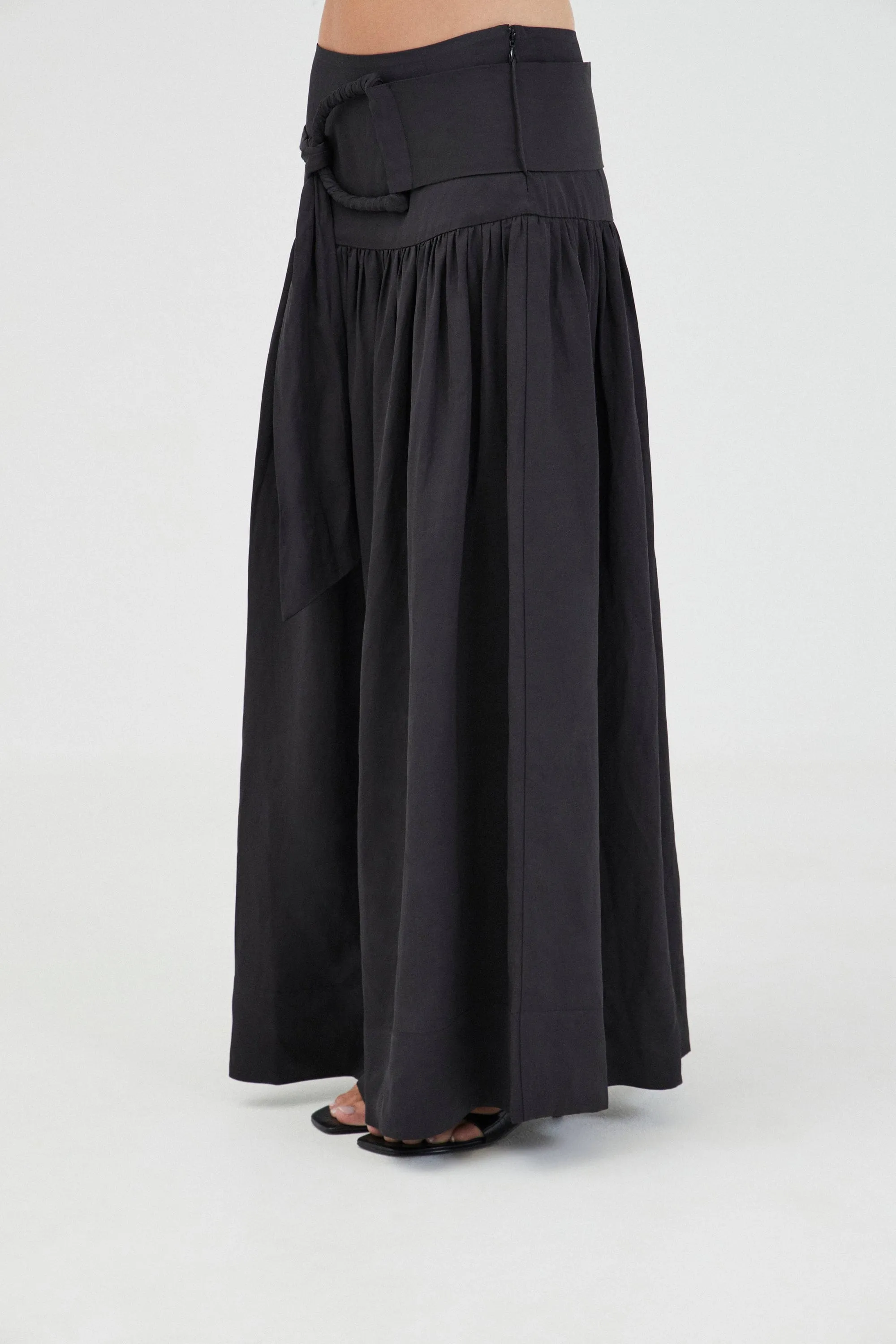 ELYSIAN BELTED MAXI SKIRT | BLACK sold by Third Form product image thumbnail 3