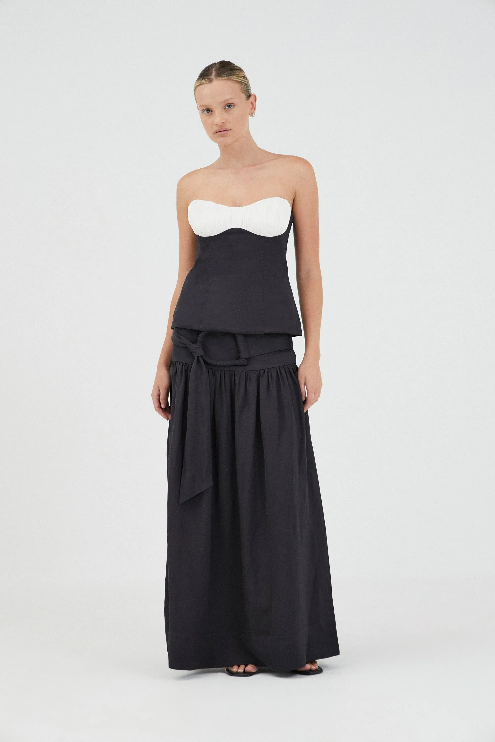 ELYSIAN BELTED MAXI SKIRT | BLACK sold by Third Form product image thumbnail 5