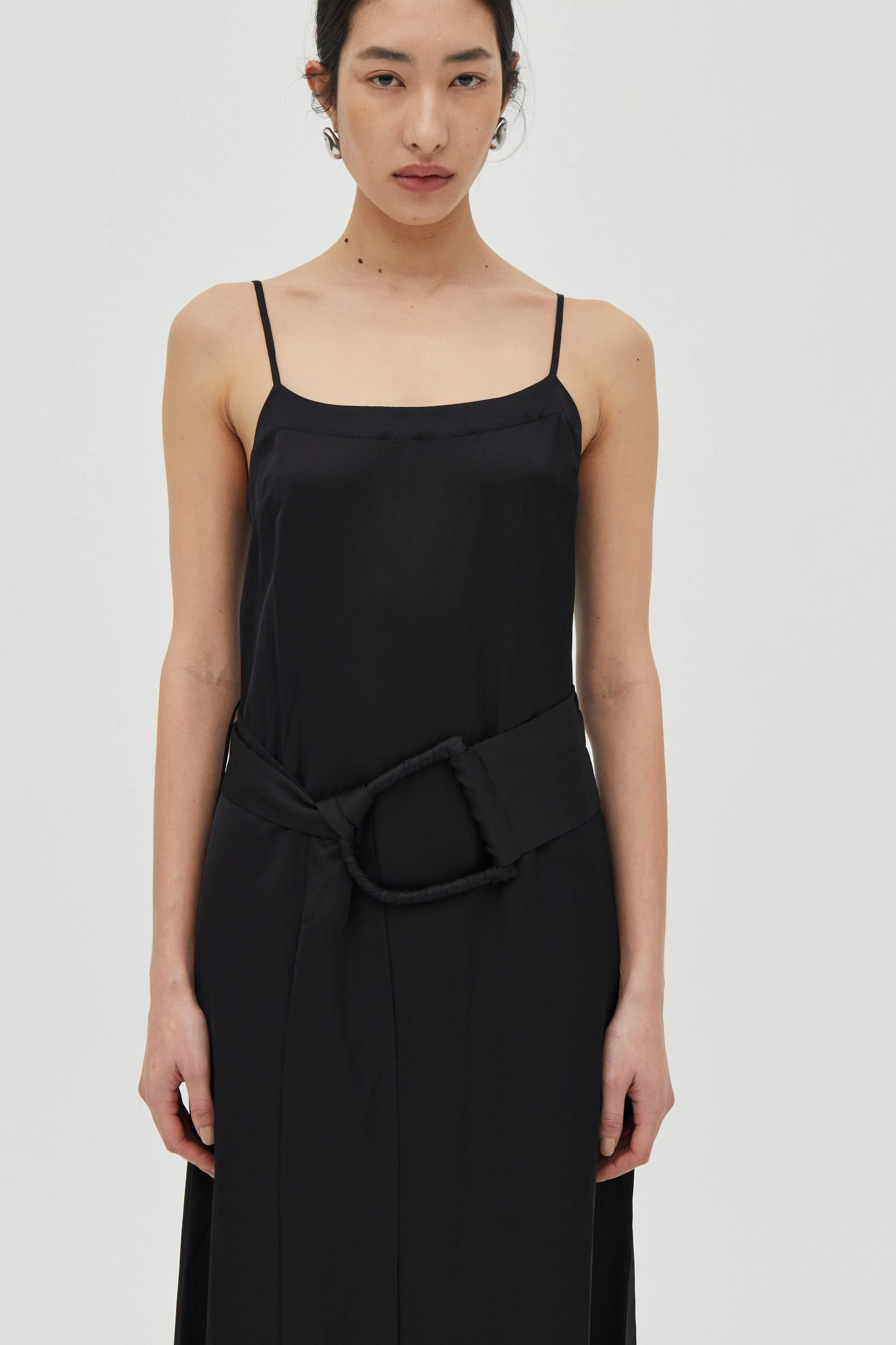 ELYSIAN BELTED MAXI DRESS | BLACK sold by Third Form product image thumbnail 2
