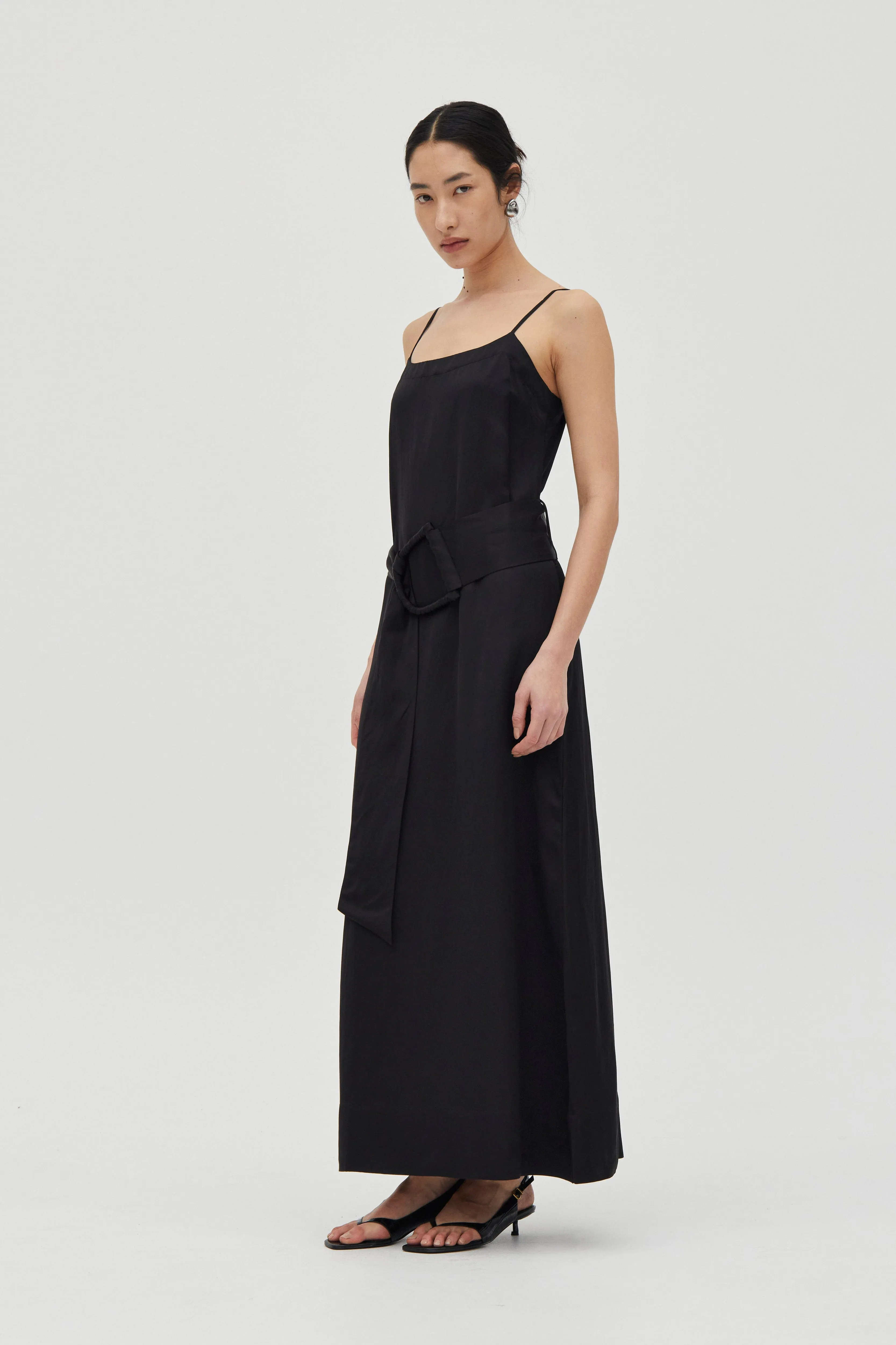 ELYSIAN BELTED MAXI DRESS | BLACK sold by Third Form product image thumbnail 4