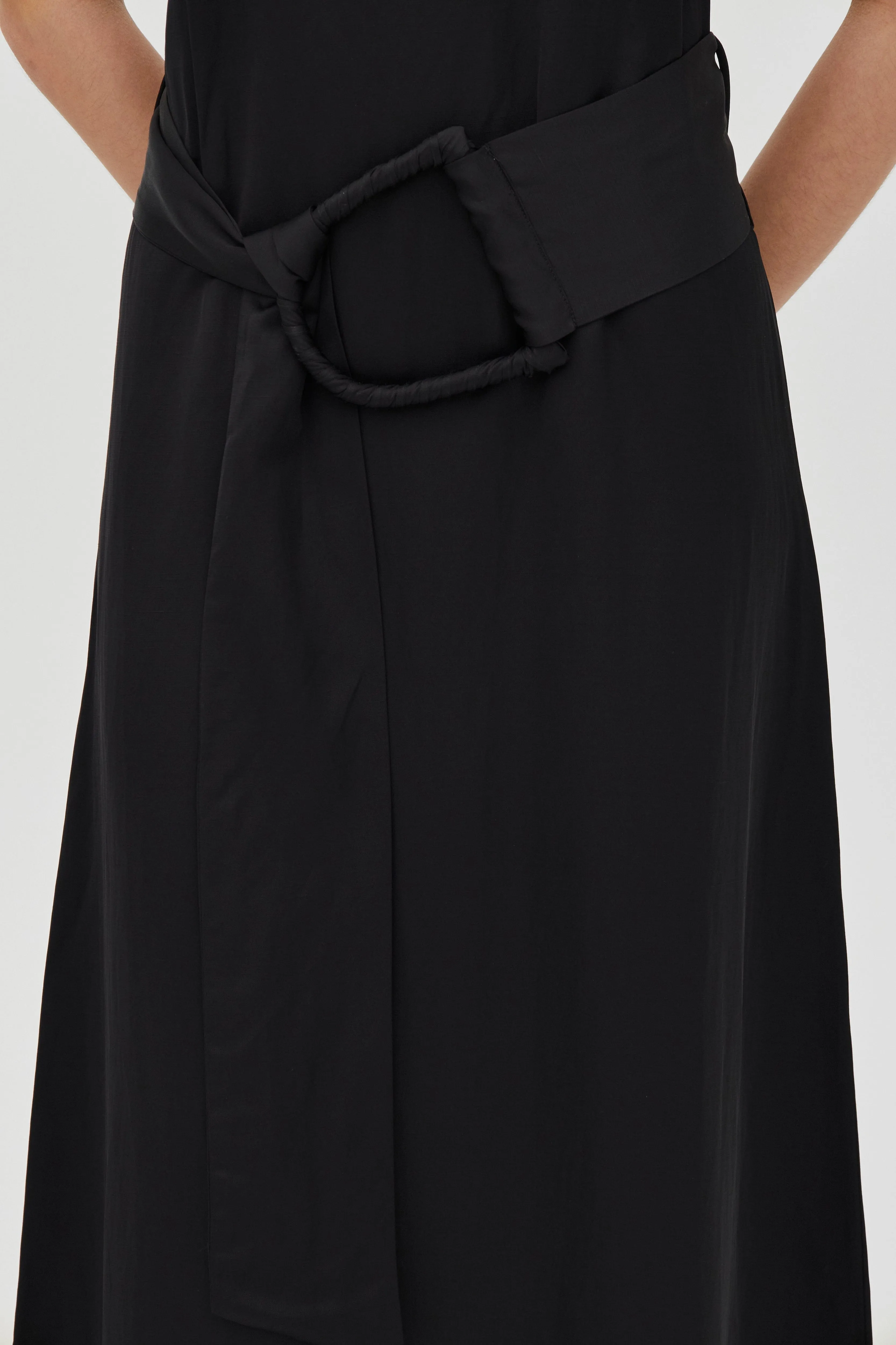 ELYSIAN BELTED MAXI DRESS | BLACK sold by Third Form product image thumbnail 5