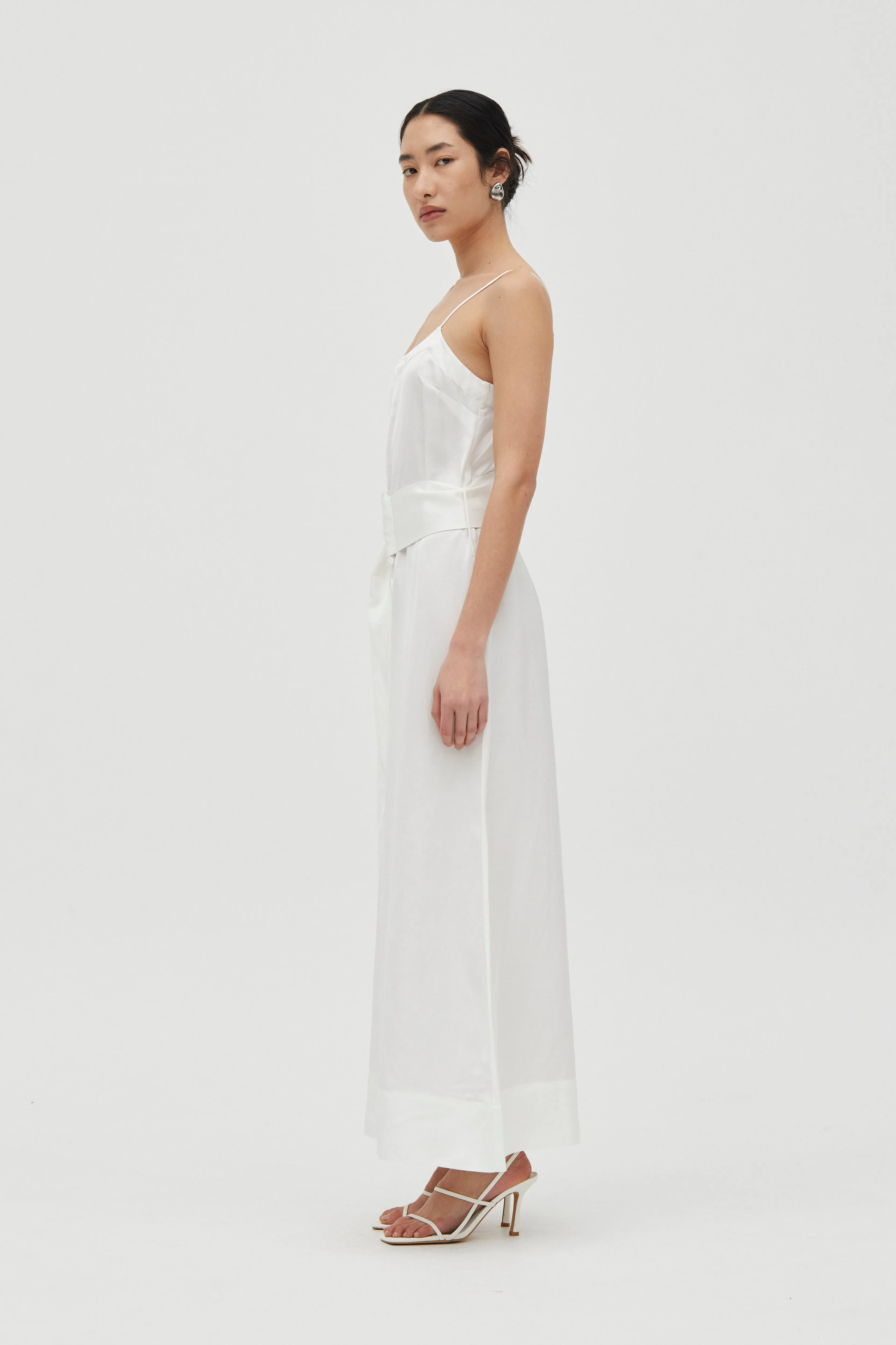 ELYSIAN BELTED MAXI DRESS | WHITE sold by Third Form product image thumbnail 4