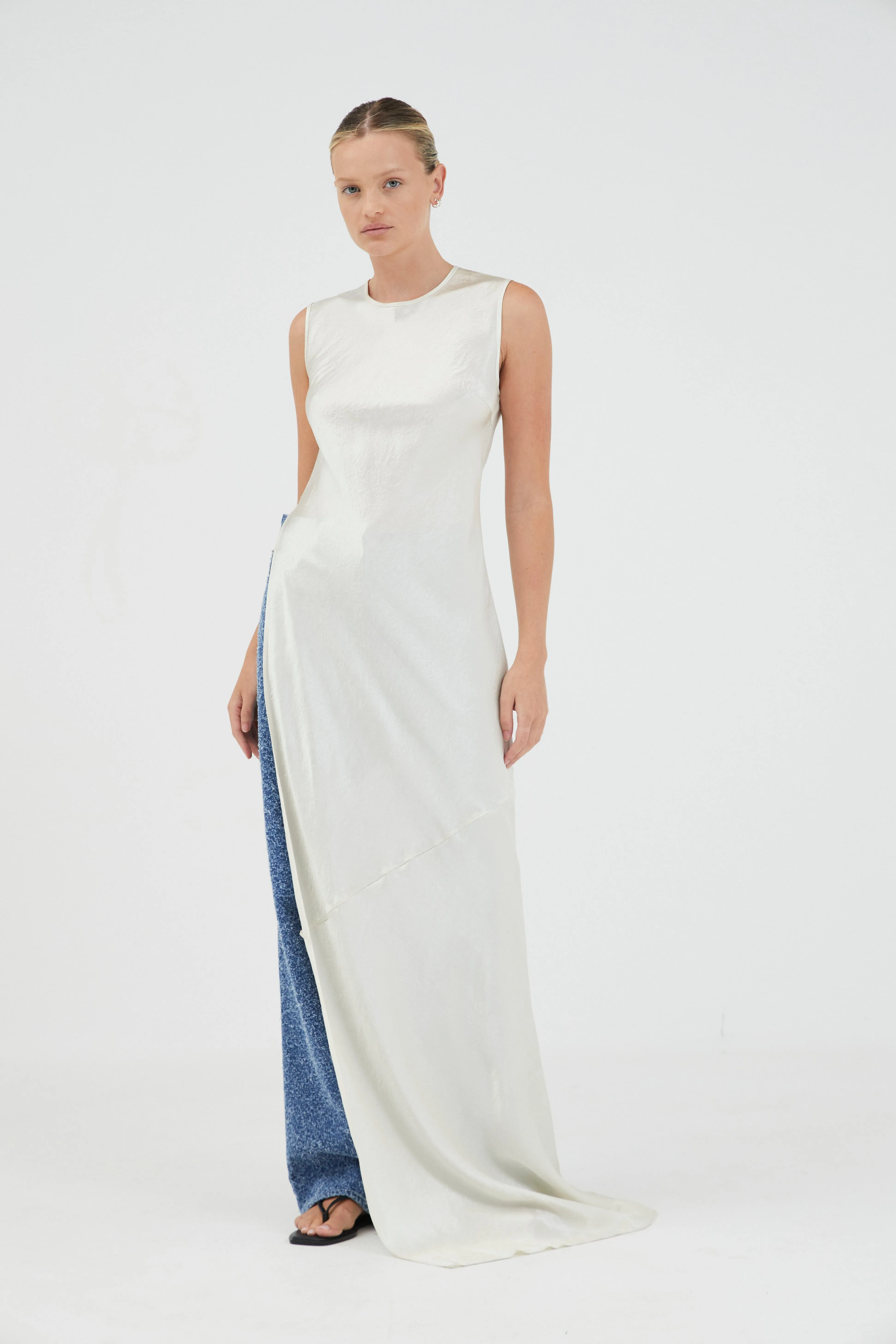 REVERY HIGH SPLIT TANK DRESS | CREAM sold by Third Form product image thumbnail 3