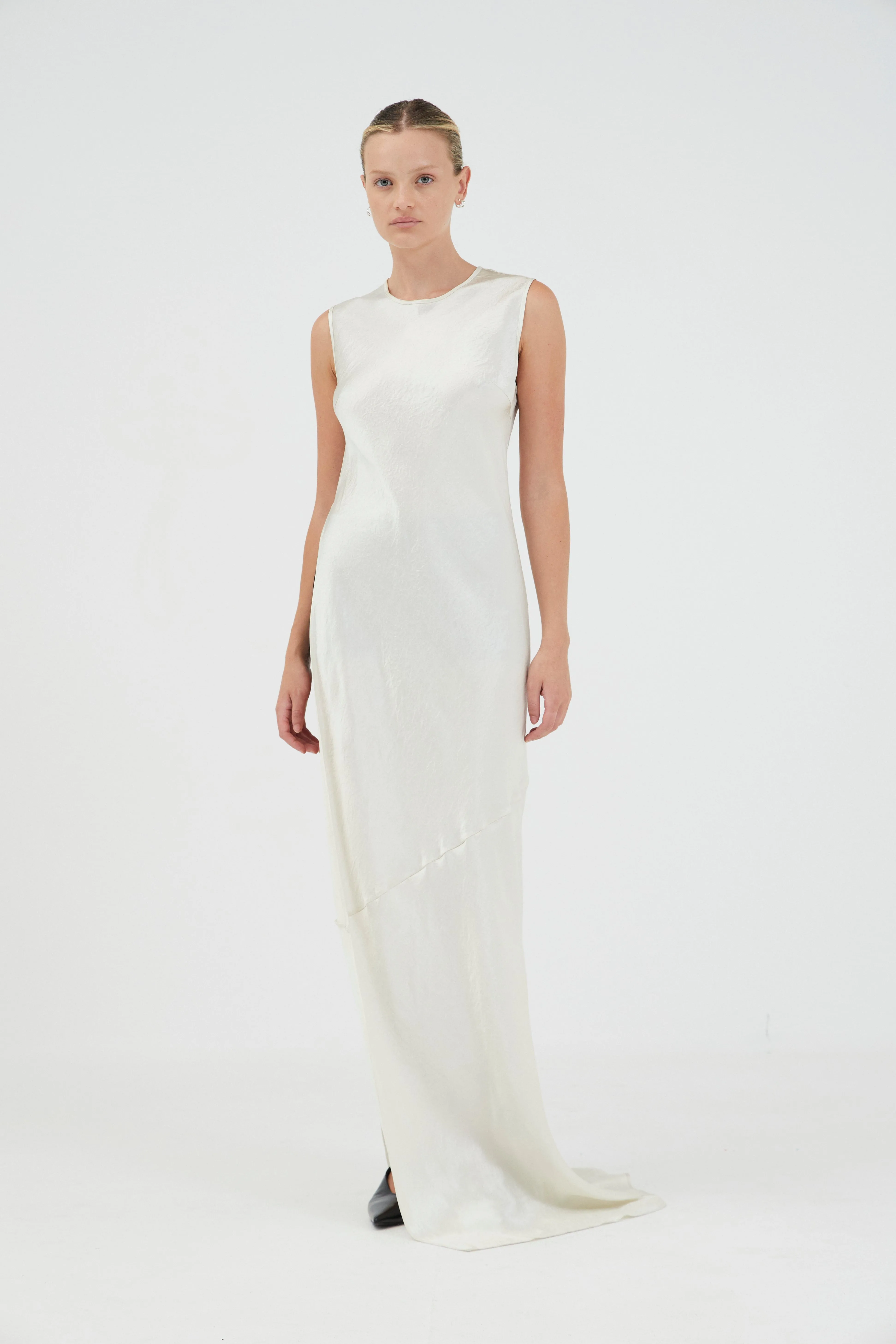 REVERY HIGH SPLIT TANK DRESS | CREAM sold by Third Form