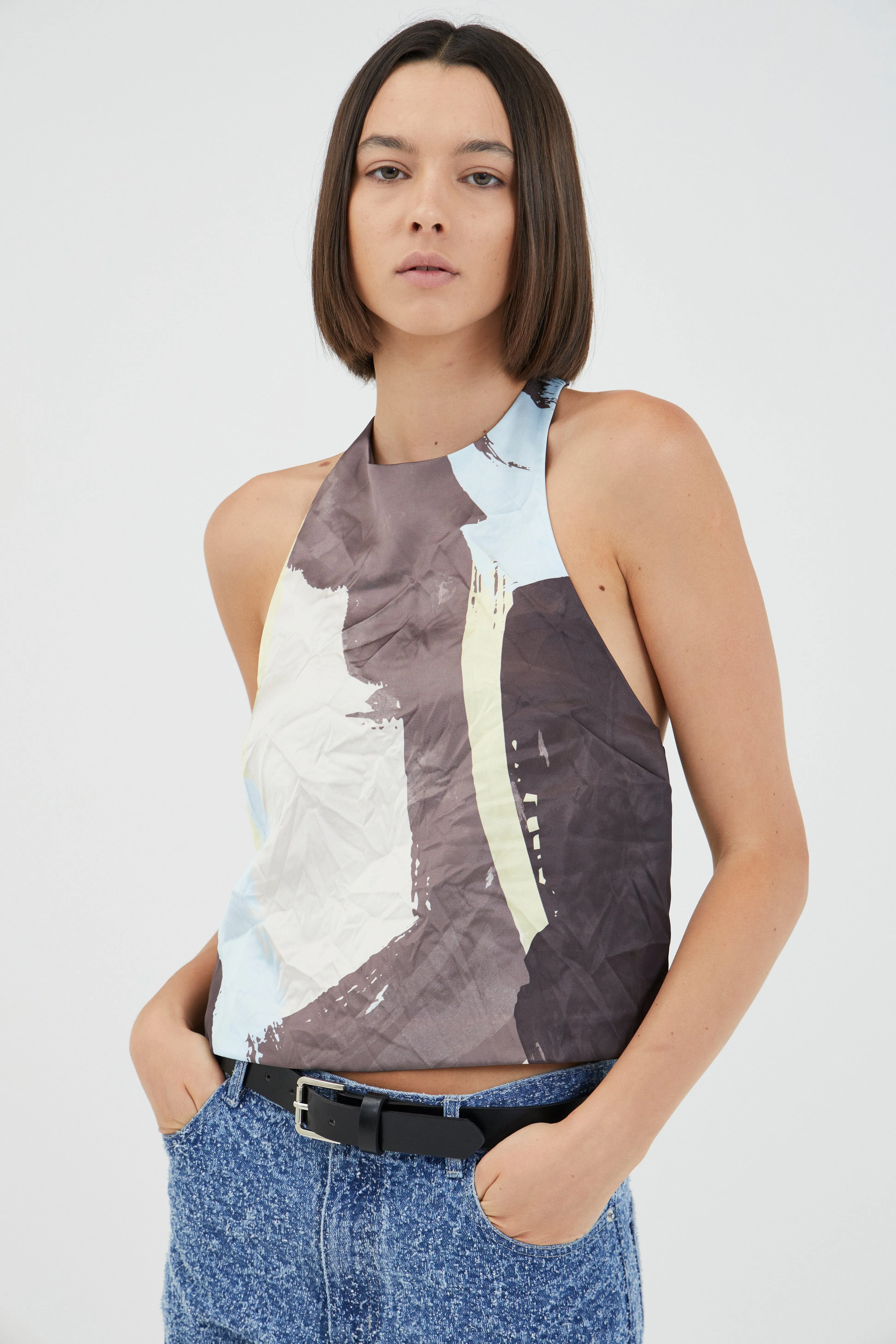 HAVEN HALTER TOP | HAVEN PRINT sold by Third Form product image thumbnail 4