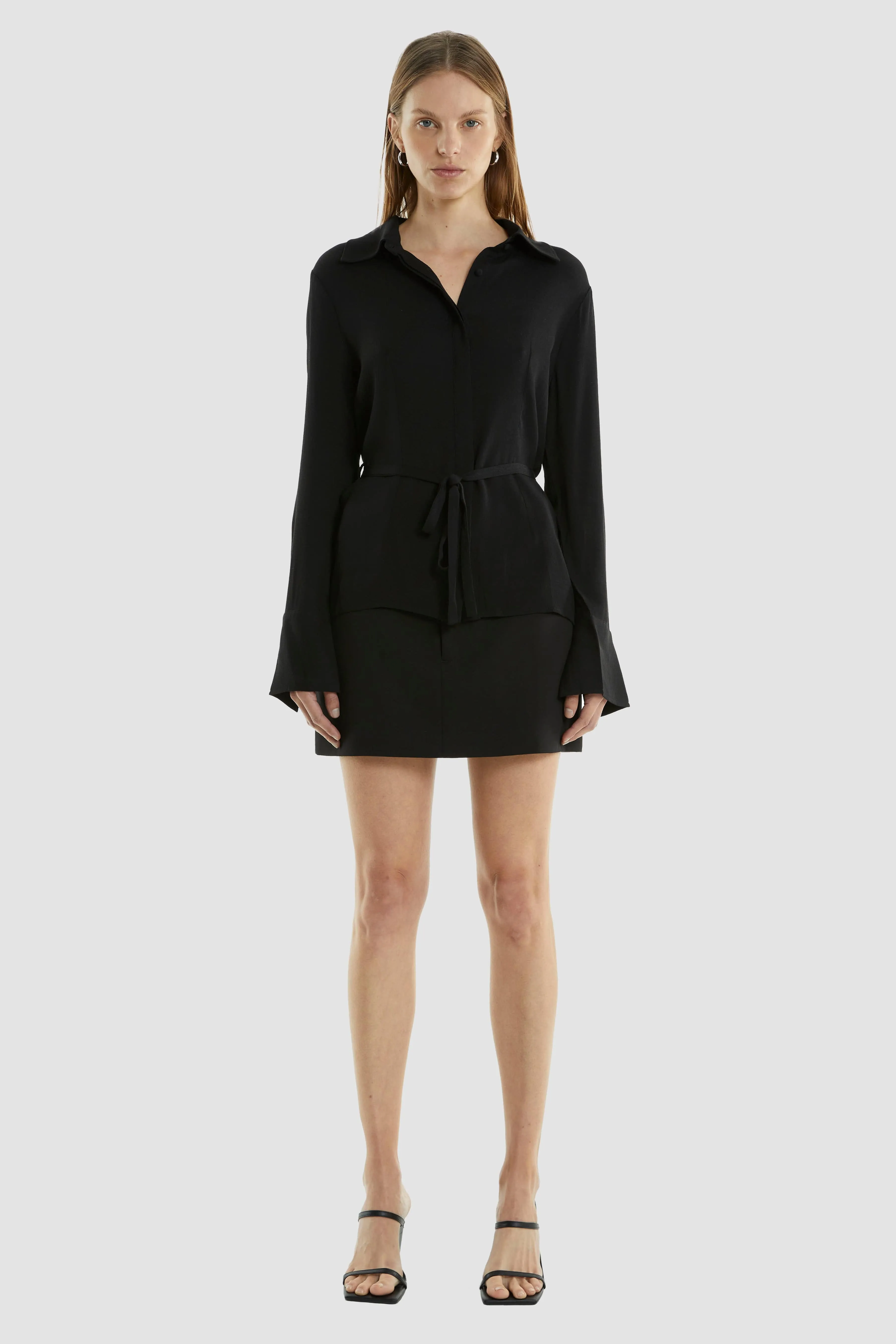 INTERCHANGE TAILORED MINI SKIRT | BLACK sold by Third Form product image thumbnail 5