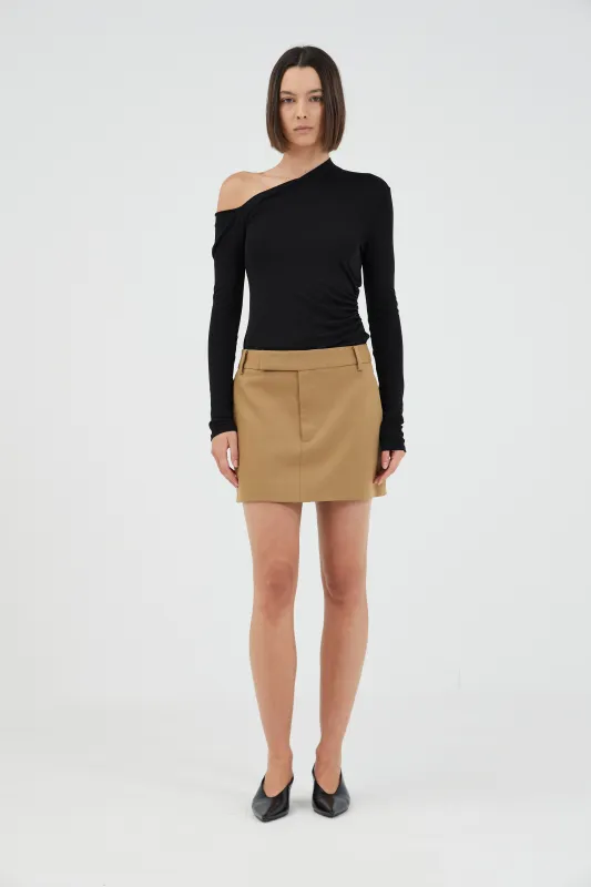 INTERCHANGE TAILORED MINI SKIRT | NUT sold by Third Form