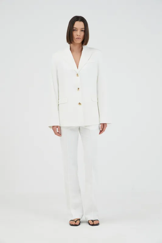 INTERCHANGE RELAXED BLAZER | OFF WHITE made by Third Form