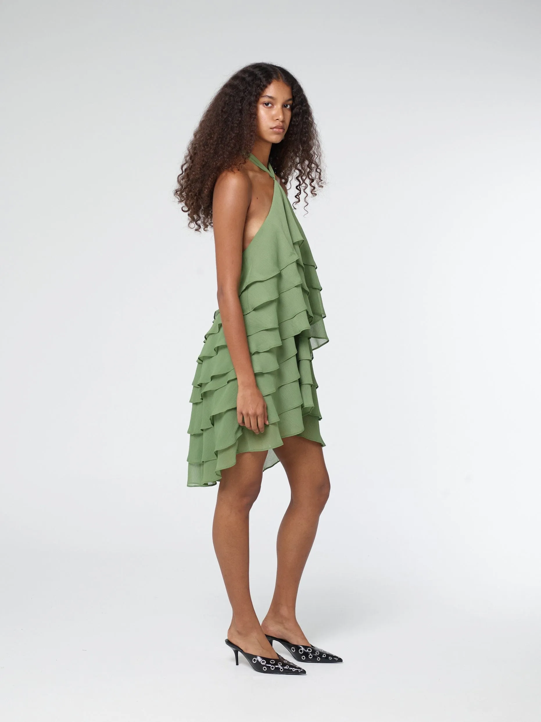 GAIA TIERED MINI DRESS | JUNIPER sold by Third Form product image thumbnail 4