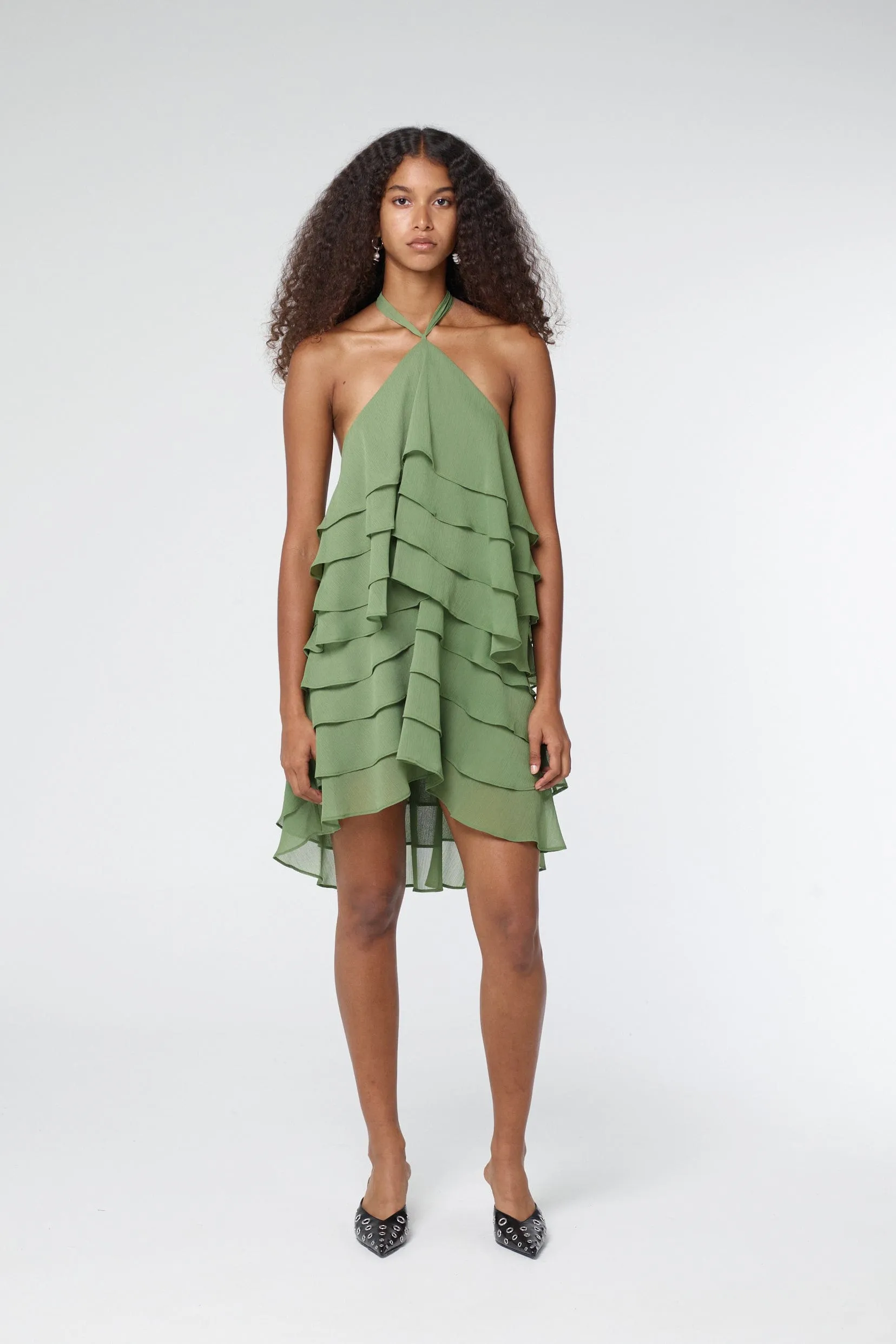 GAIA TIERED MINI DRESS | JUNIPER sold by Third Form