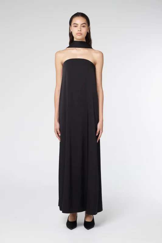 BIA STRAPLESS MAXI DRESS | BLACK sold by Third Form