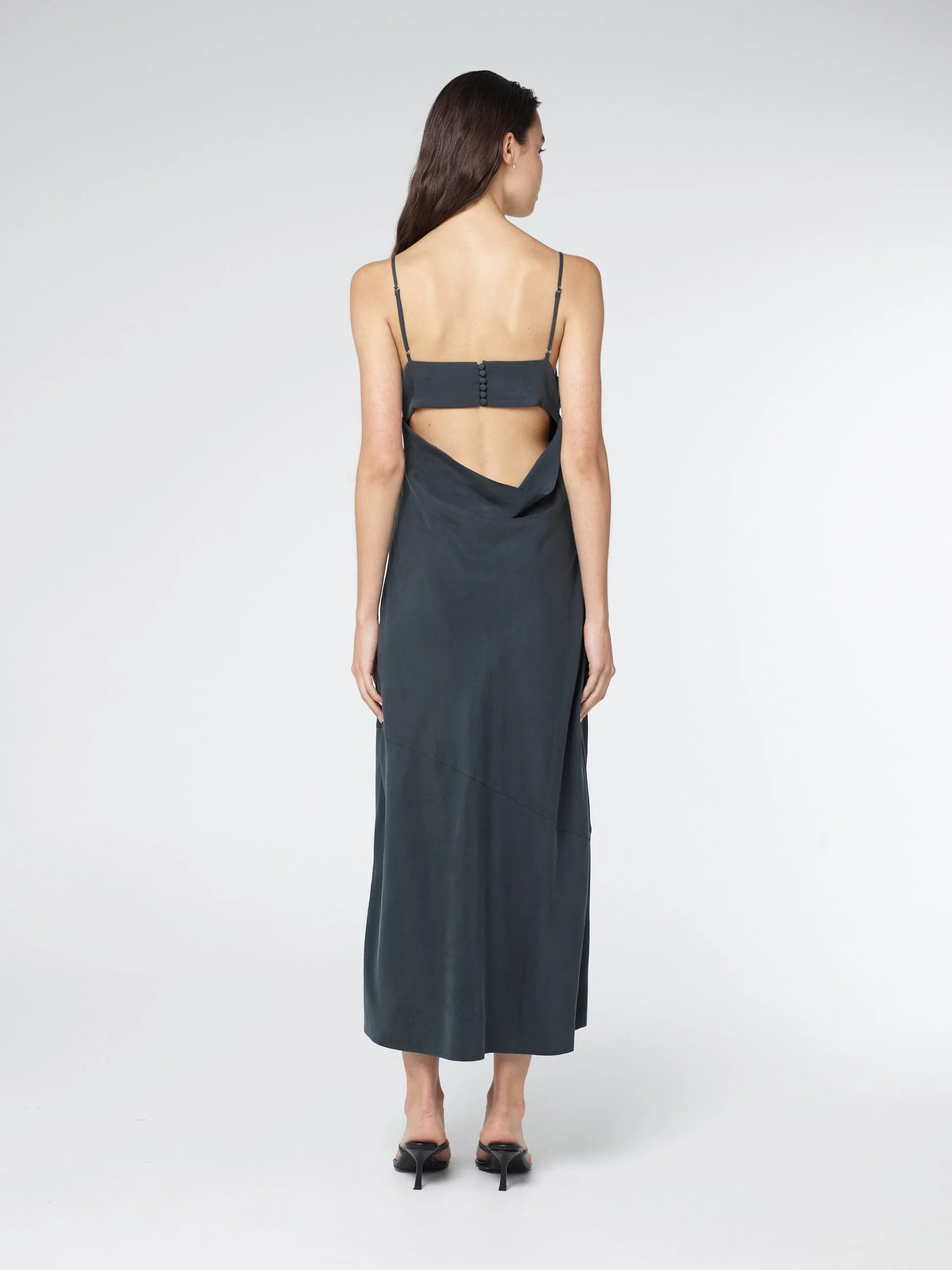 LUNA BUST PANEL MAXI DRESS | INK sold by Third Form product image thumbnail 4