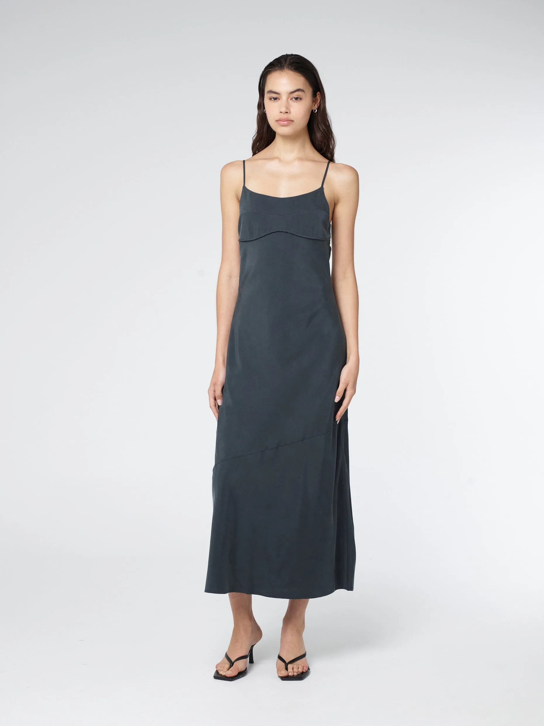 LUNA BUST PANEL MAXI DRESS | INK sold by Third Form product image thumbnail 2