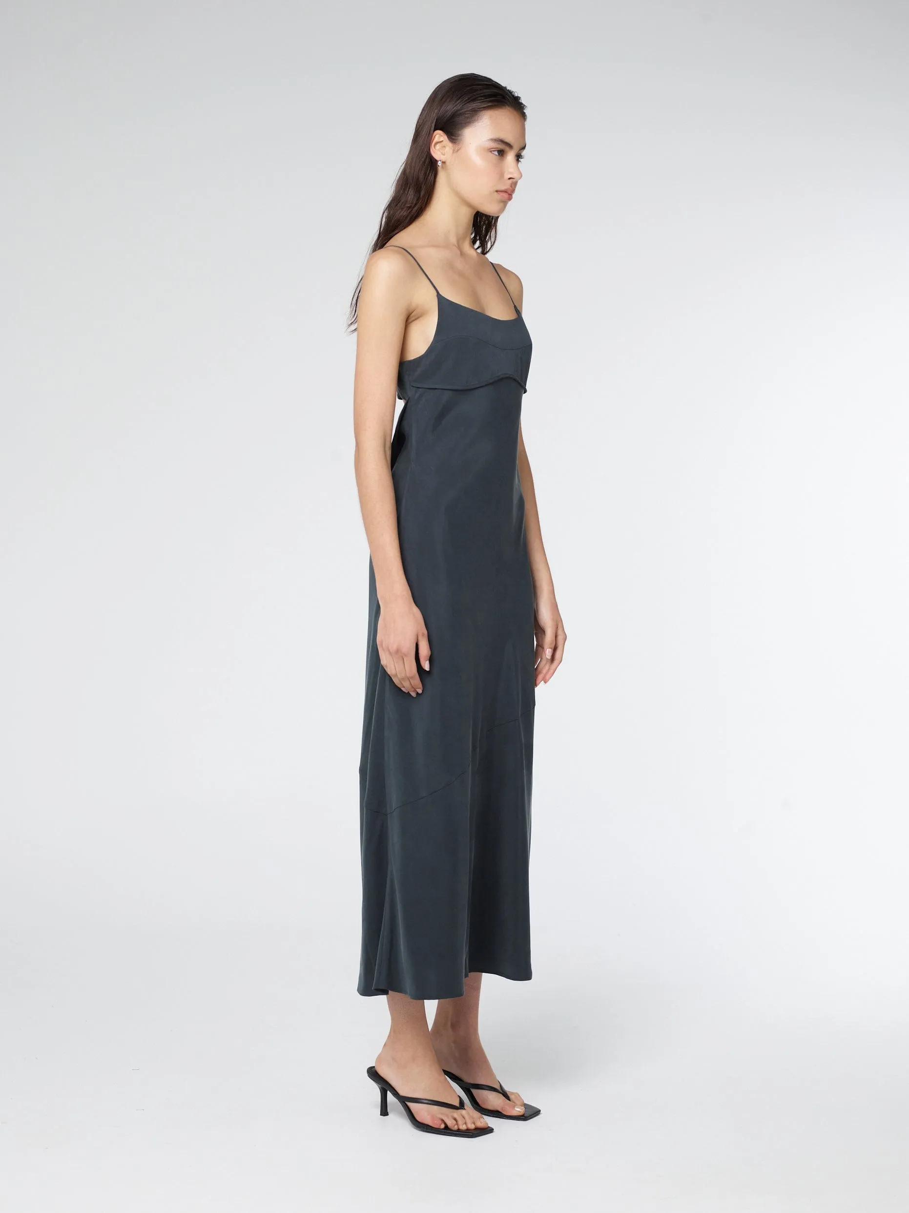 LUNA BUST PANEL MAXI DRESS | INK sold by Third Form product image thumbnail 3