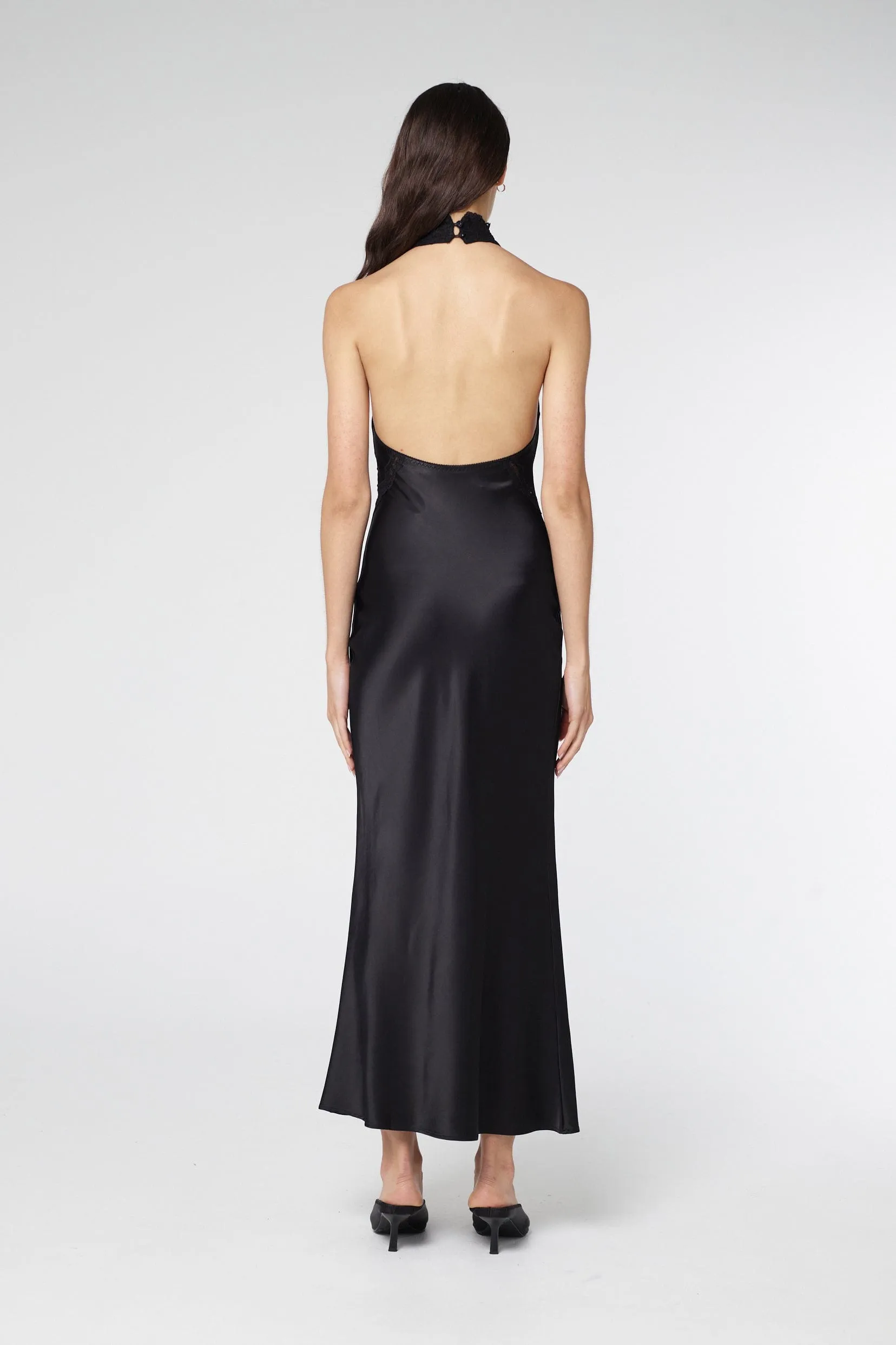 SERENADE LACE HALTER MAXI | BLACK sold by Third Form product image thumbnail 4