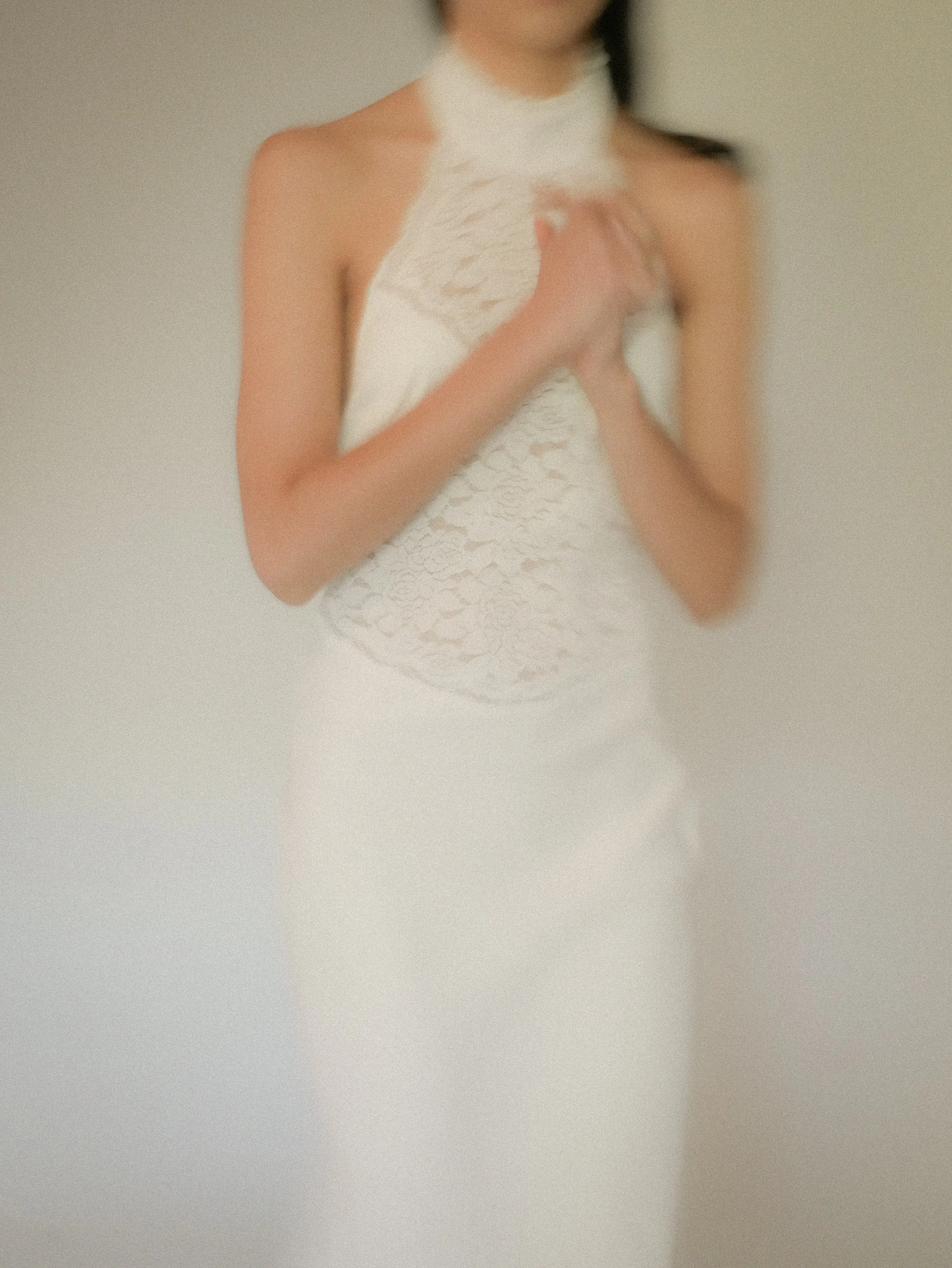 SERENADE LACE HALTER MAXI | GARDENIA sold by Third Form product image thumbnail 2