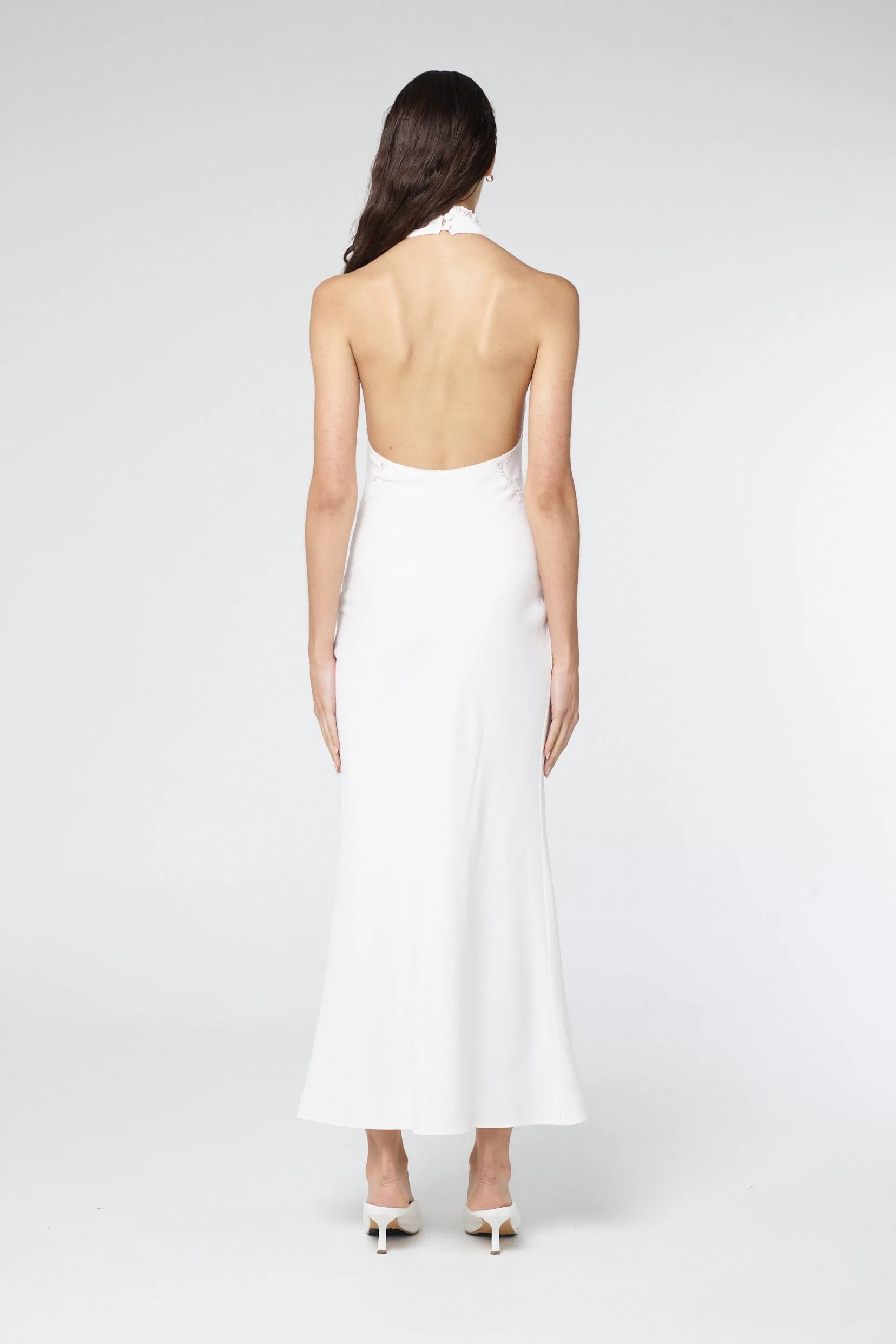 SERENADE LACE HALTER MAXI | GARDENIA sold by Third Form product image thumbnail 5