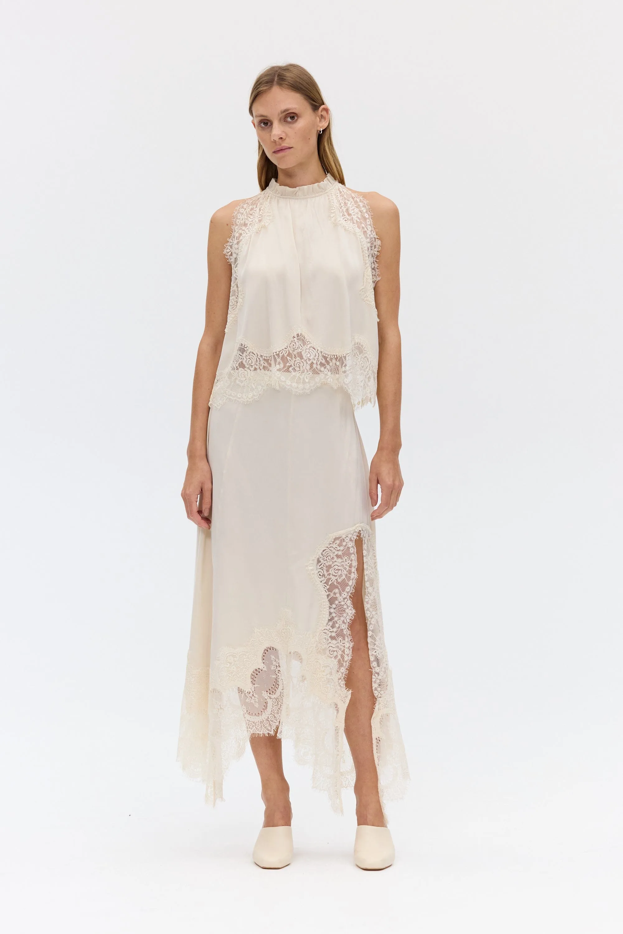 VISIONS LACE TOP | BUTTERCREAM sold by Third Form product image thumbnail 5