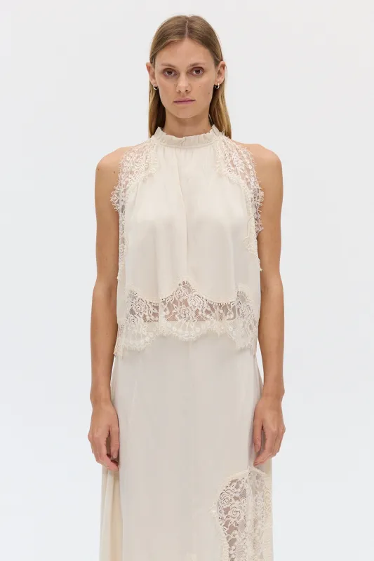 VISIONS LACE TOP | BUTTERCREAM made by Third Form