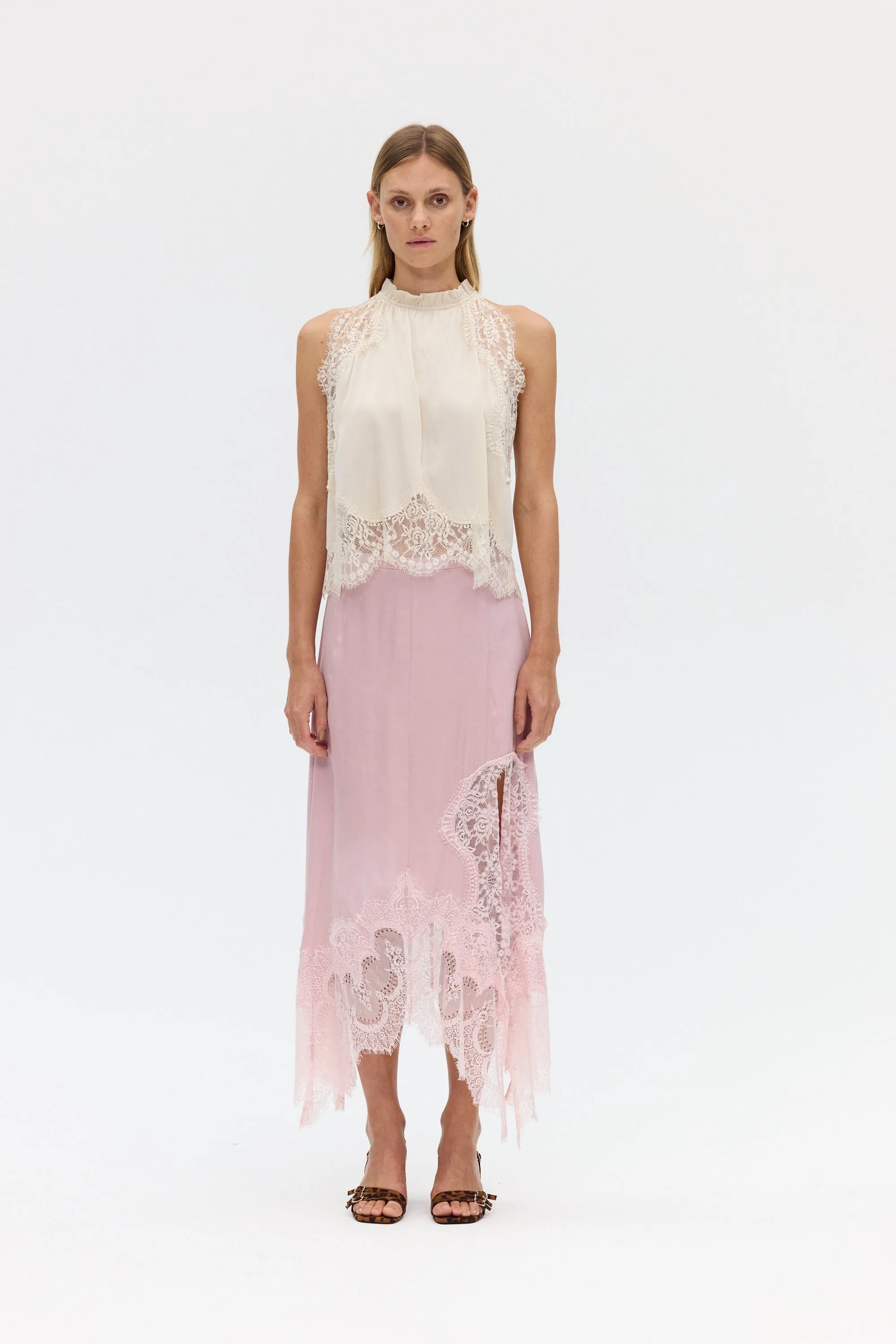 VISIONS LACE TOP | BUTTERCREAM sold by Third Form product image thumbnail 2