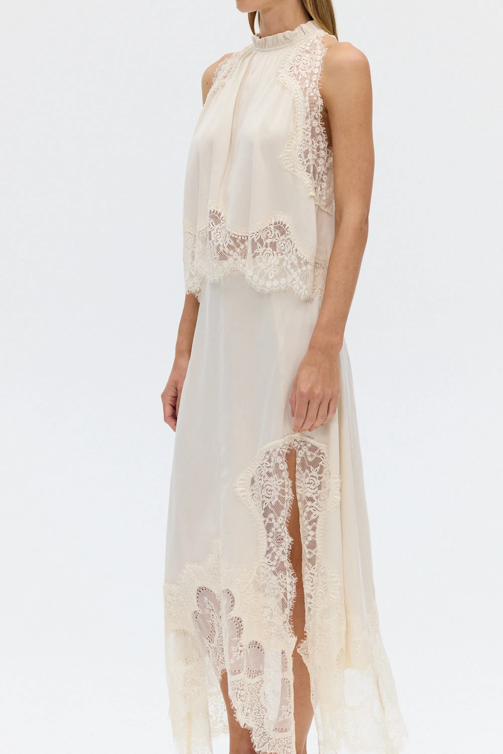 VISIONS LACE TOP | BUTTERCREAM sold by Third Form product image thumbnail 3