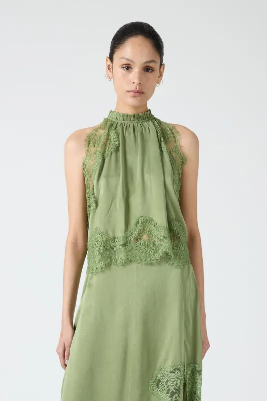 VISIONS LACE TOP | SAGE made by Third Form